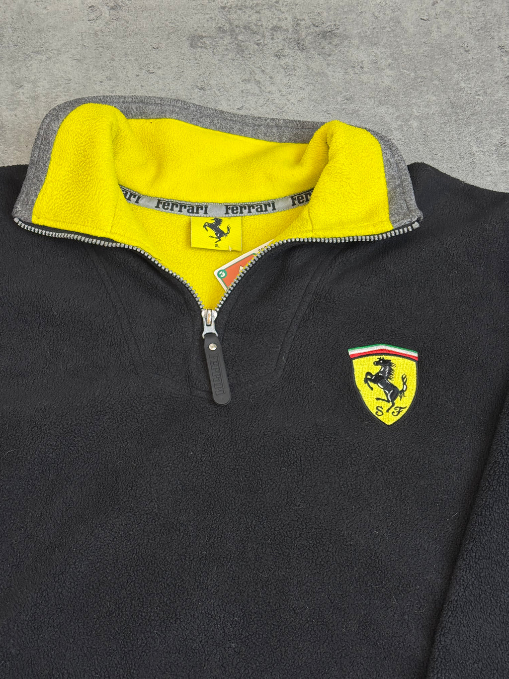 1997 Ferrari Vintage 1/4 Zip 90s Bluza Polar bez Kaptura Premium Racing Wyścigowa 90s