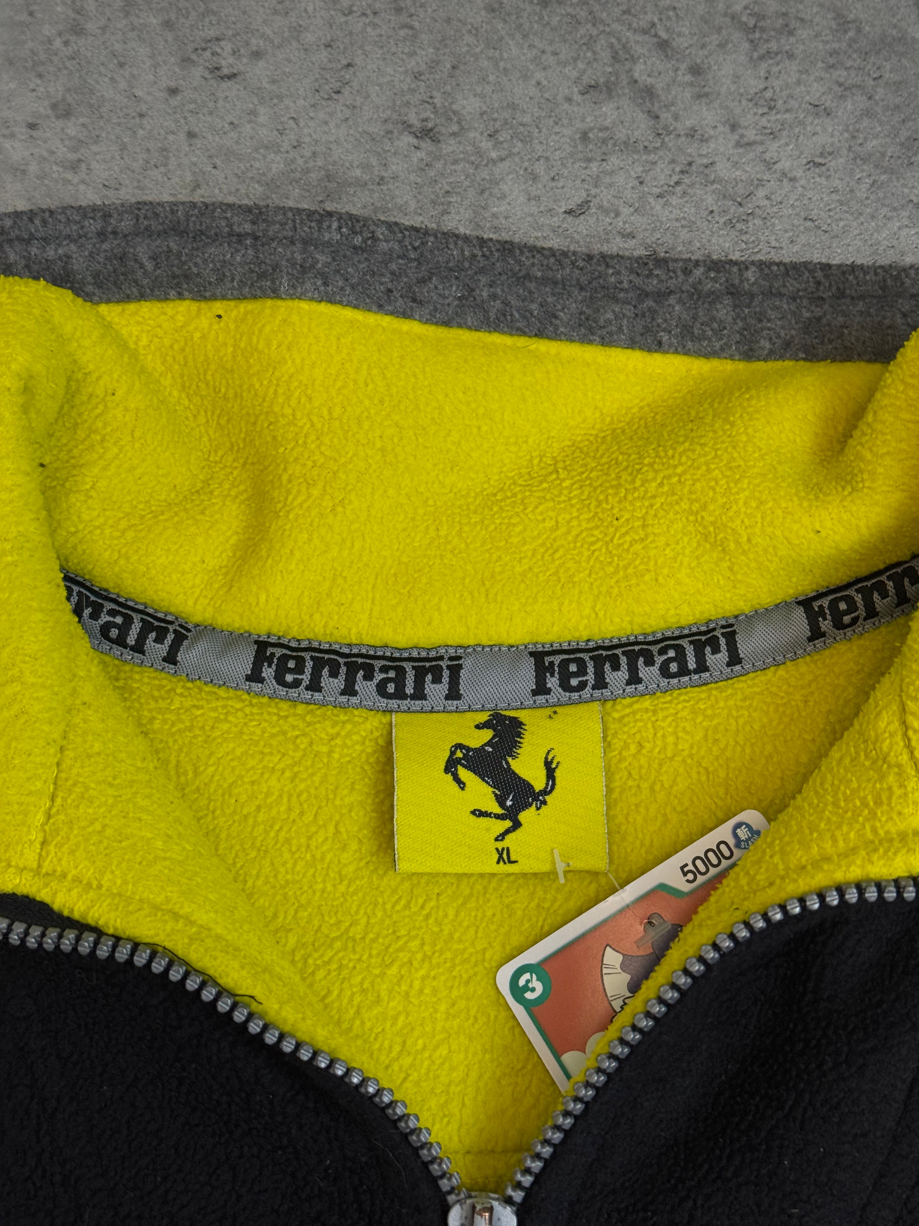 1997 Ferrari Vintage 1/4 Zip 90s Bluza Polar bez Kaptura Premium Racing Wyścigowa 90s