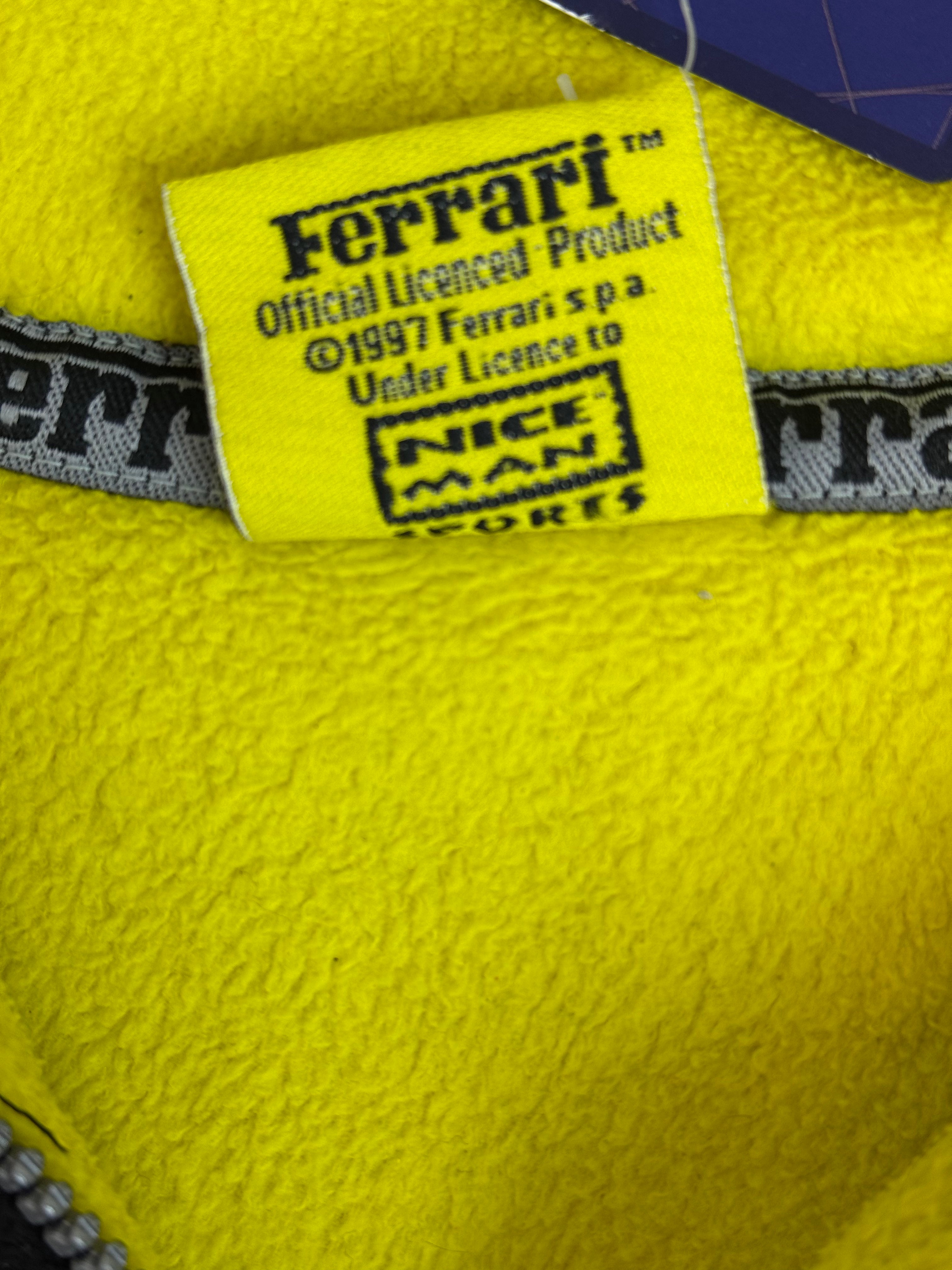 1997 Ferrari Vintage 1/4 Zip 90s Bluza Polar bez Kaptura Premium Racing Wyścigowa 90s