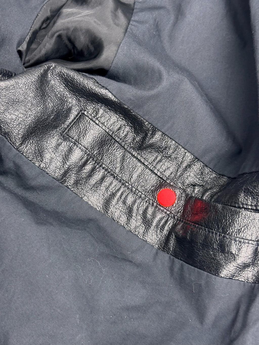 ADIDAS FAUX LEATHER JACKET IMITACJA SKÓRY 2010 ROK RARE TRACKSUIT JACKET ROZPINANA Y2K