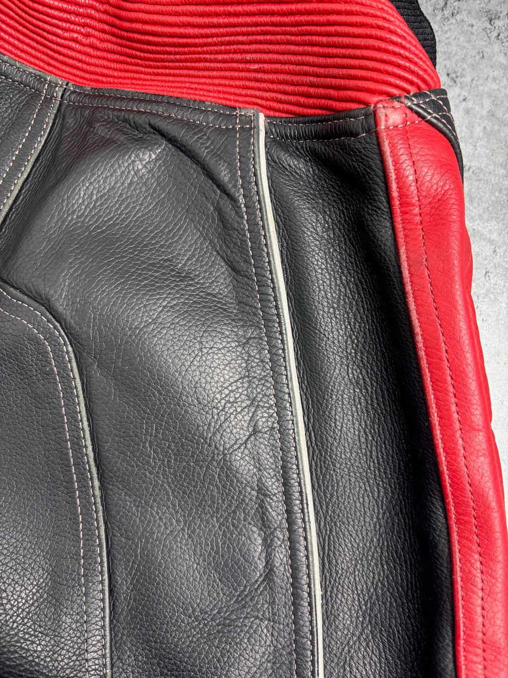 INSANE LEATHER MOTOCYCLE PANTS WITH FLAMES SPODNIE NA MOTOR VINTAGE STREETWEAR HEIN GERICKE TRIBAL