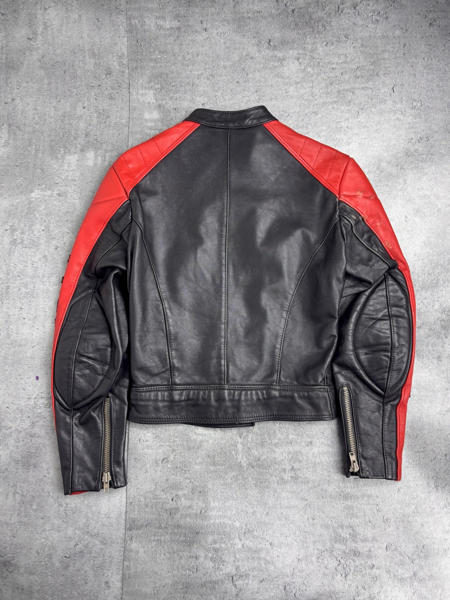2000S HONDA RACING RARE LEATHER BOMBER JACKET HEAVYWEIGHT VINTAGE MOTOCYCLE NA MOTOR KURTKA SKÓRZANA