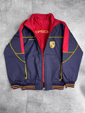 PORSCHE OFFICIALY LICENSED REVERSIBLE RACING JACKET SPELLOUT BOMBER KURTKA VINTAGE Y2K WYŚCIGOWA
