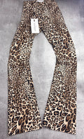 ANA RADU MSRP €450 NEW FLARED PANTS ANIMAL PRINT SPODNIE DZWONY W PANTERKĘ RARE