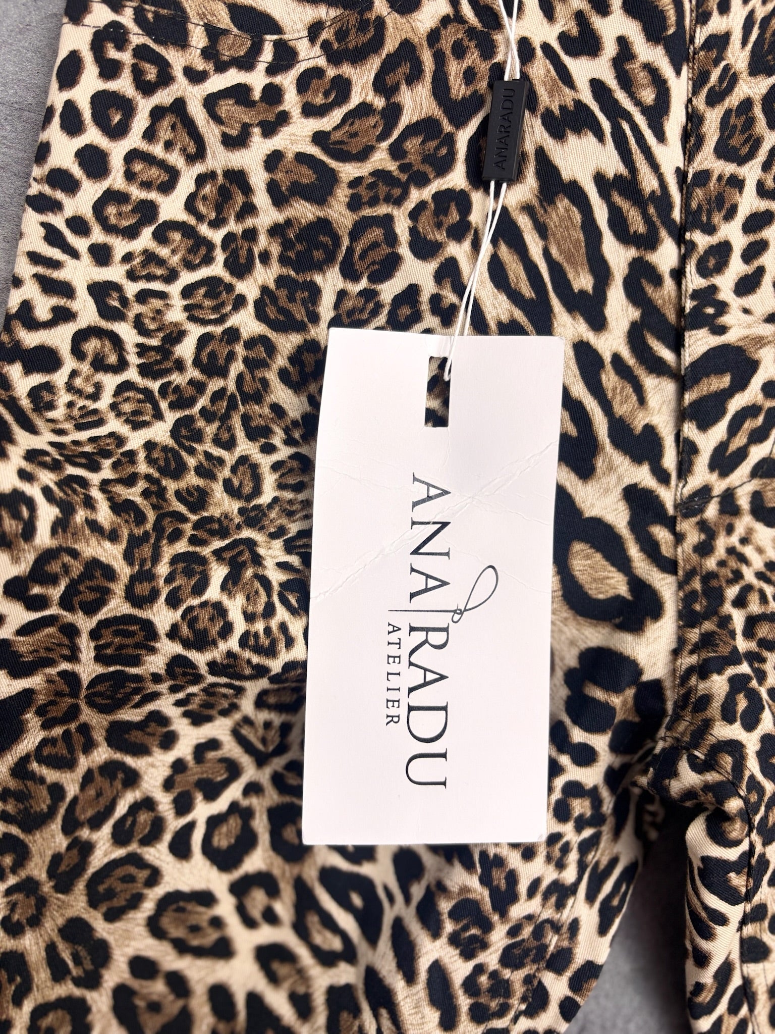 ANA RADU MSRP €450 NEW FLARED PANTS ANIMAL PRINT SPODNIE DZWONY W PANTERKĘ RARE
