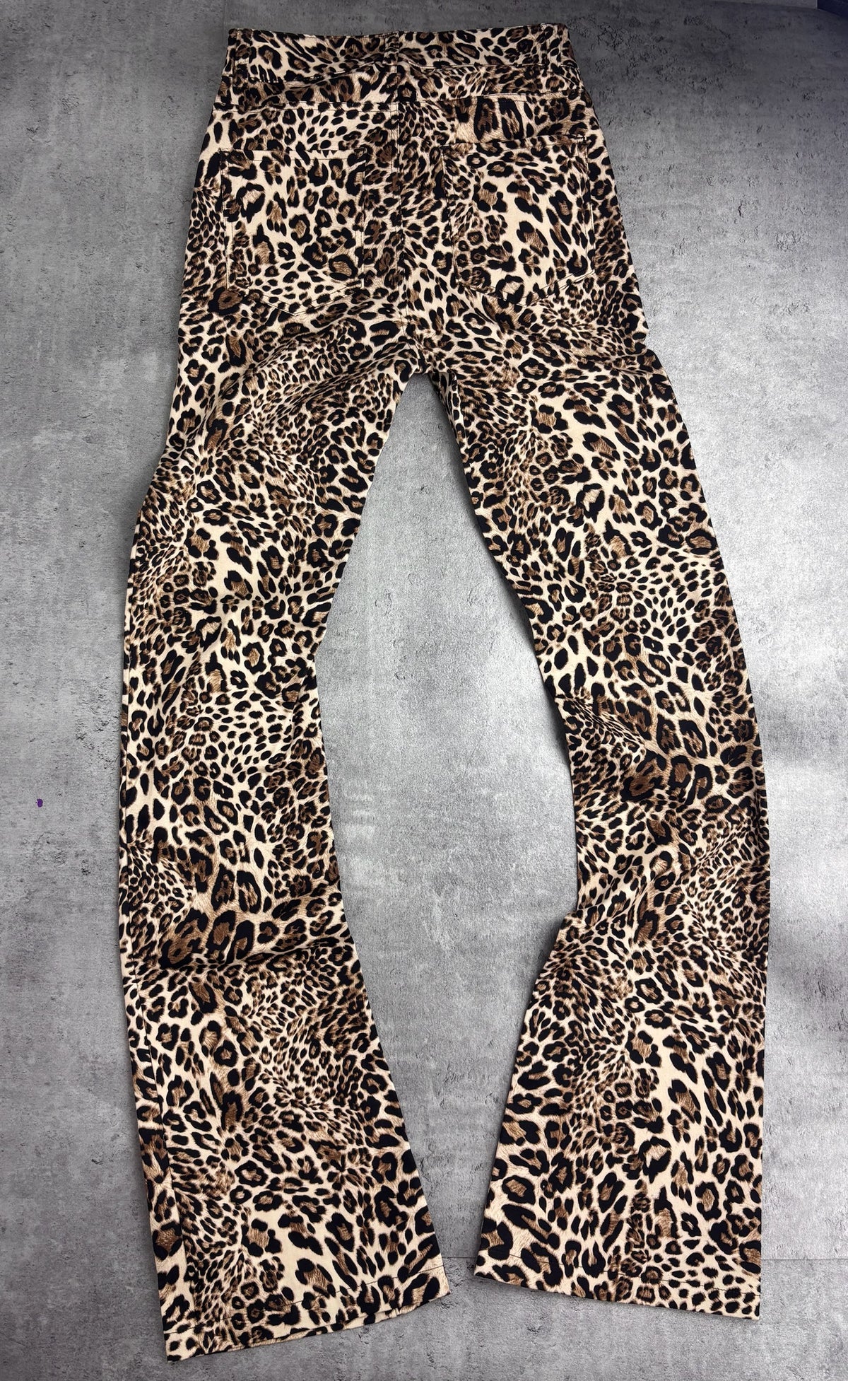 ANA RADU MSRP €450 NEW FLARED PANTS ANIMAL PRINT SPODNIE DZWONY W PANTERKĘ RARE