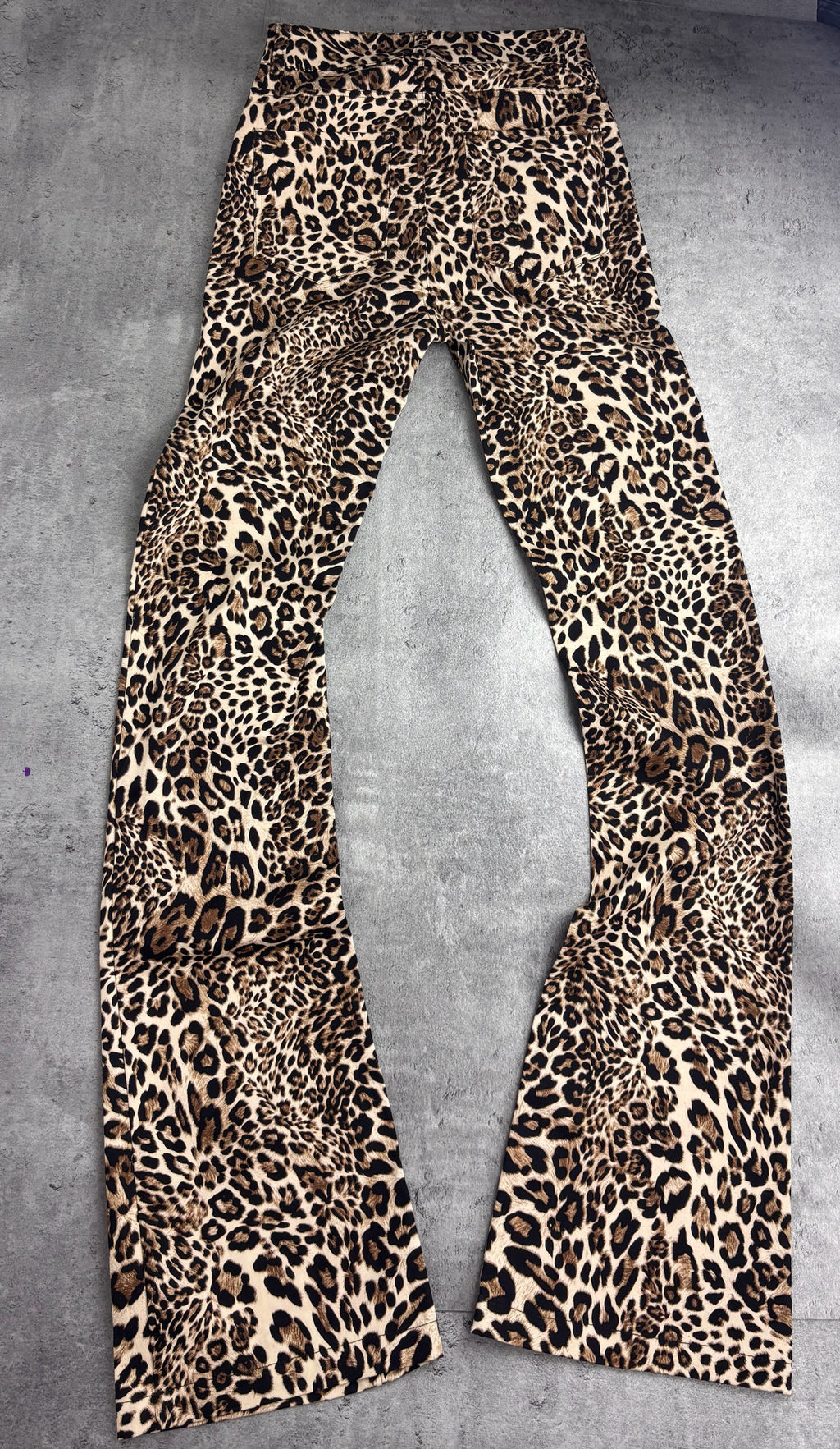ANA RADU MSRP €450 NEW FLARED PANTS ANIMAL PRINT SPODNIE DZWONY W PANTERKĘ RARE