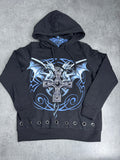 Gothicana Anne Stokes Bluza Smok Dragon Gothic Emo Y2K Malgoth Bluza z Kapturem