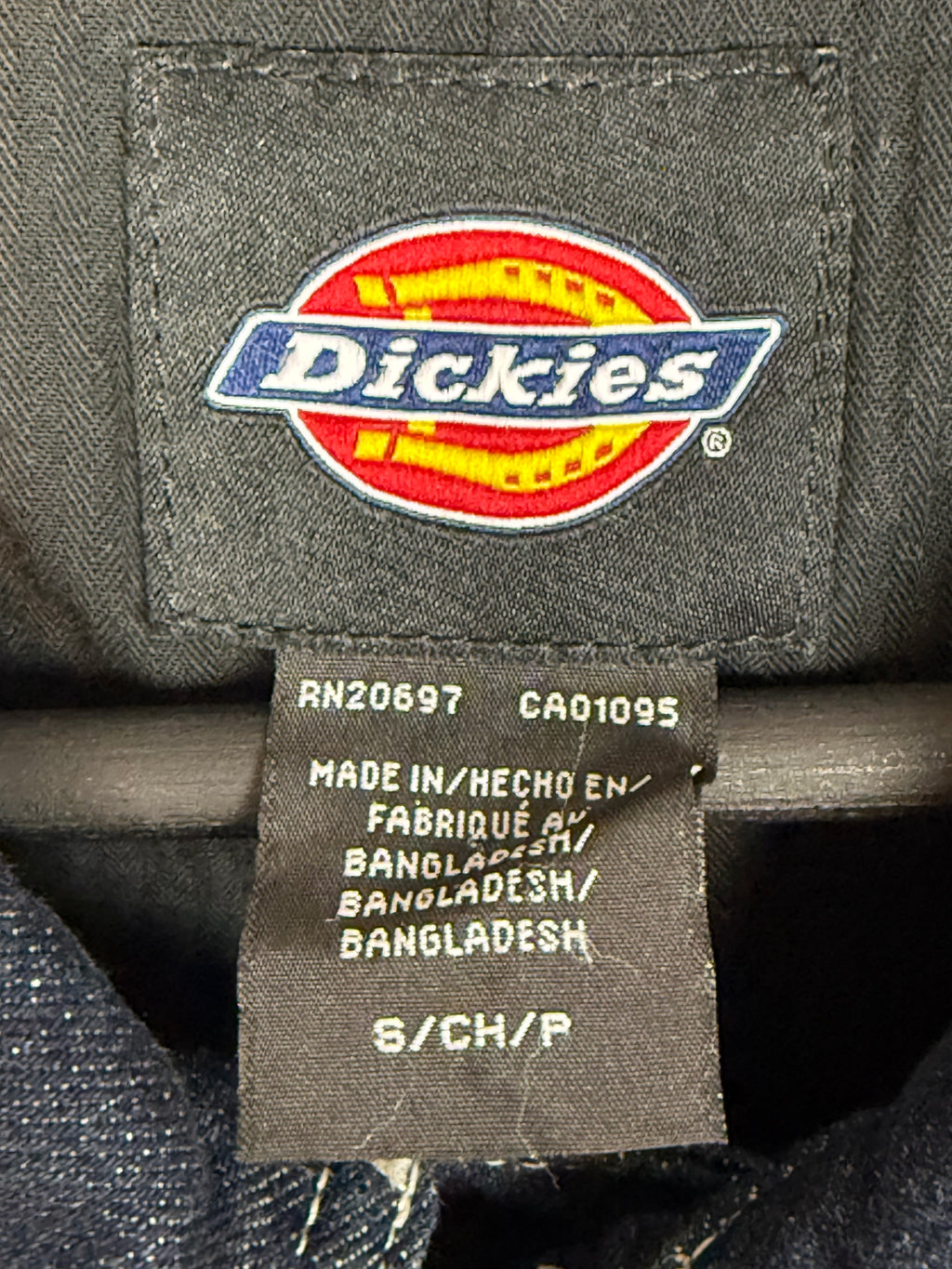Dickies Duck Rinsed Denim Overall Fit S/M