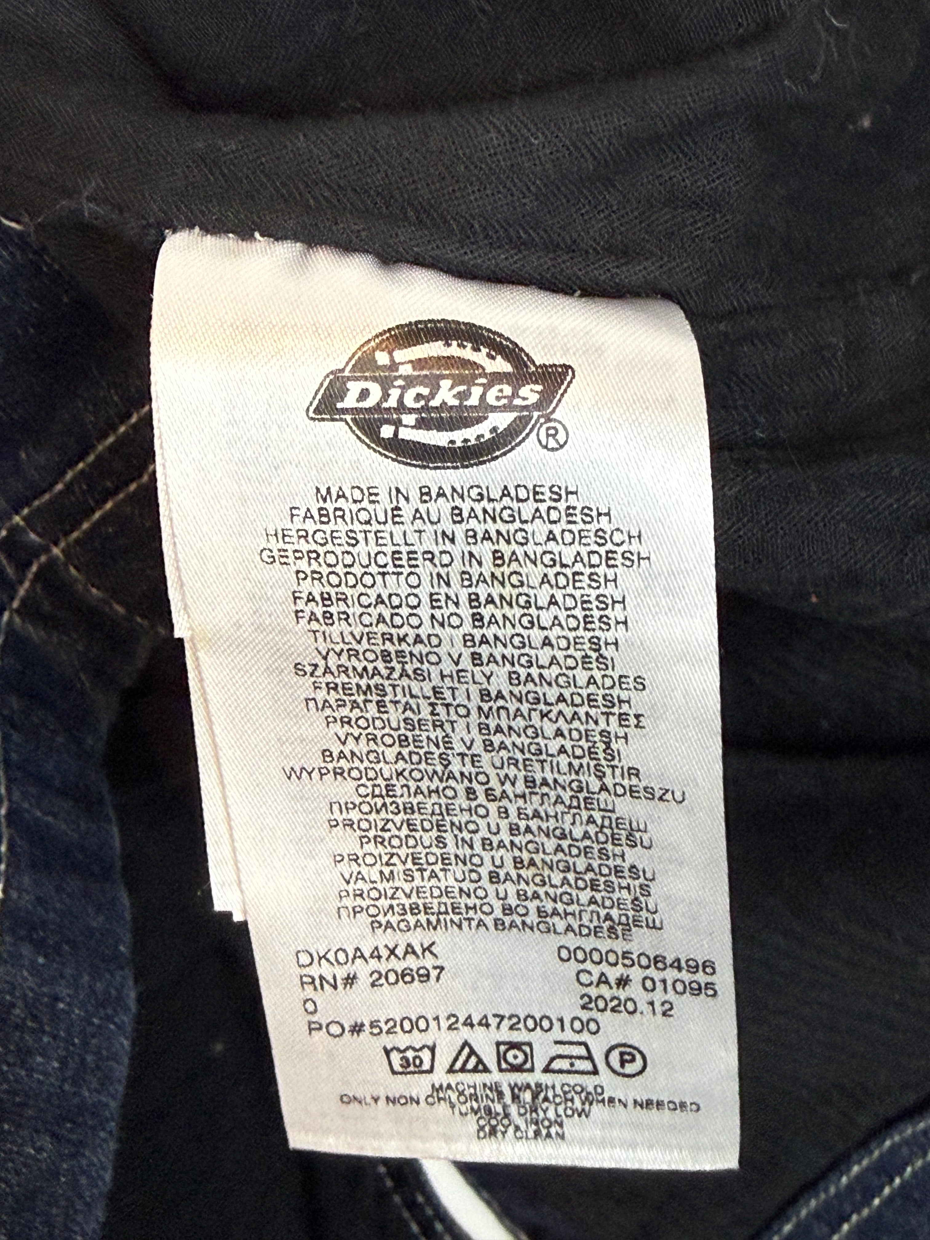 Dickies Duck Rinsed Denim Overall Fit S/M