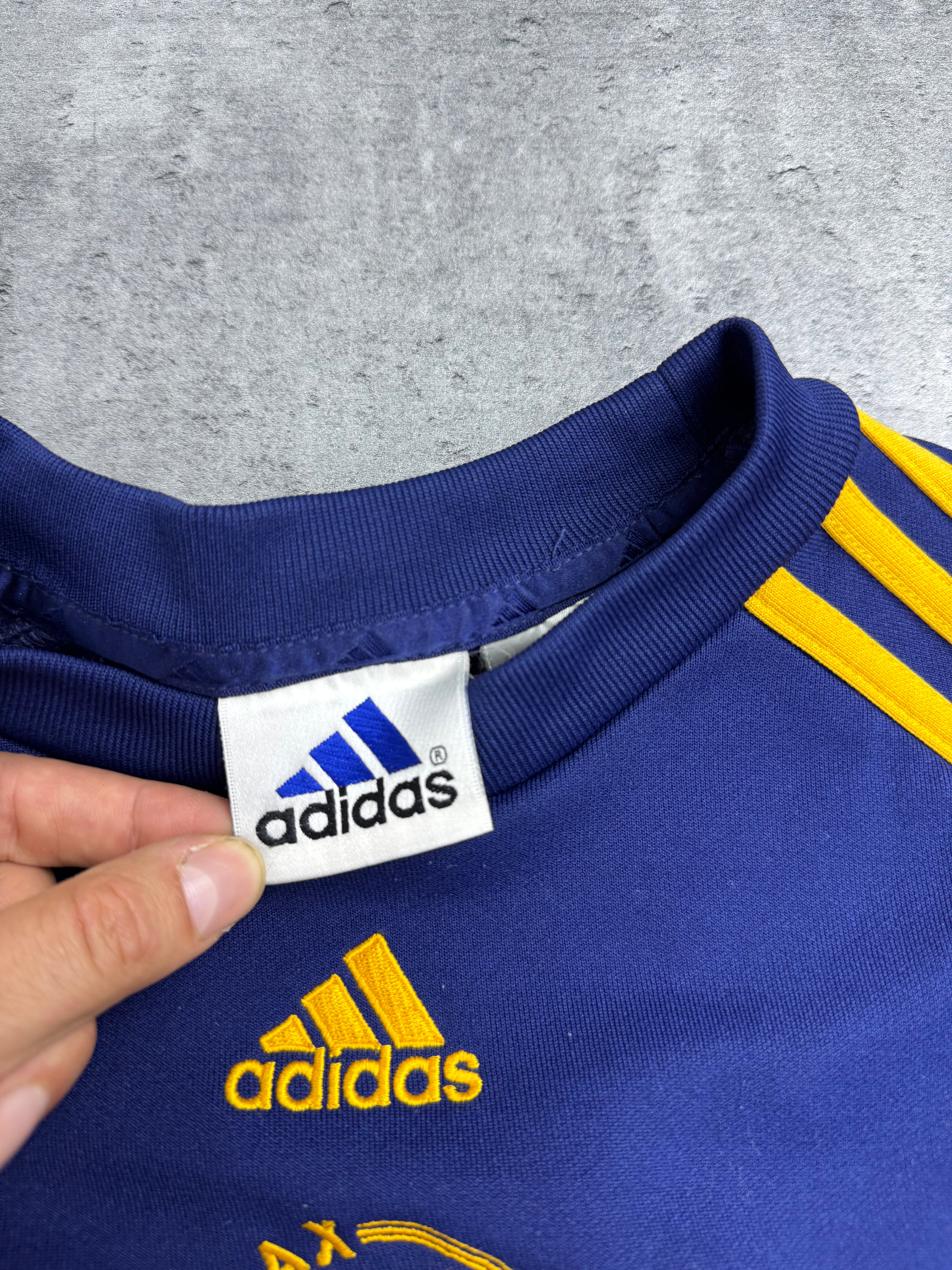 2000-01 Ajax Amsterdam Vintage Bluza Adidas Crewneck Piłkarska Soccer Crewneck