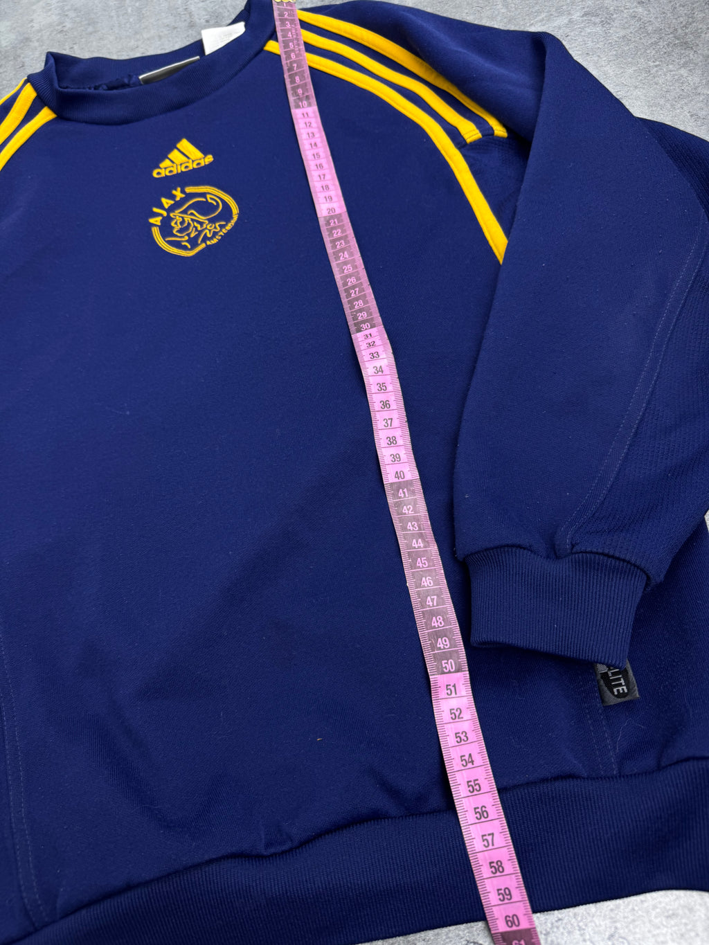 2000-01 Ajax Amsterdam Vintage Bluza Adidas Crewneck Piłkarska Soccer Crewneck