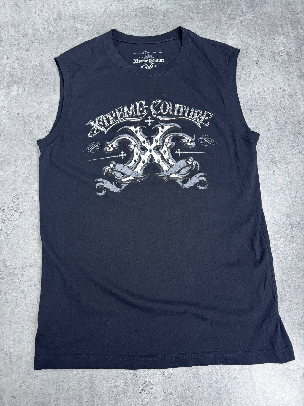 Xtreme Couture Y2K Tank Top Koszulka bez Rękawów Bokserka Podkoszulek Vintage 2000s