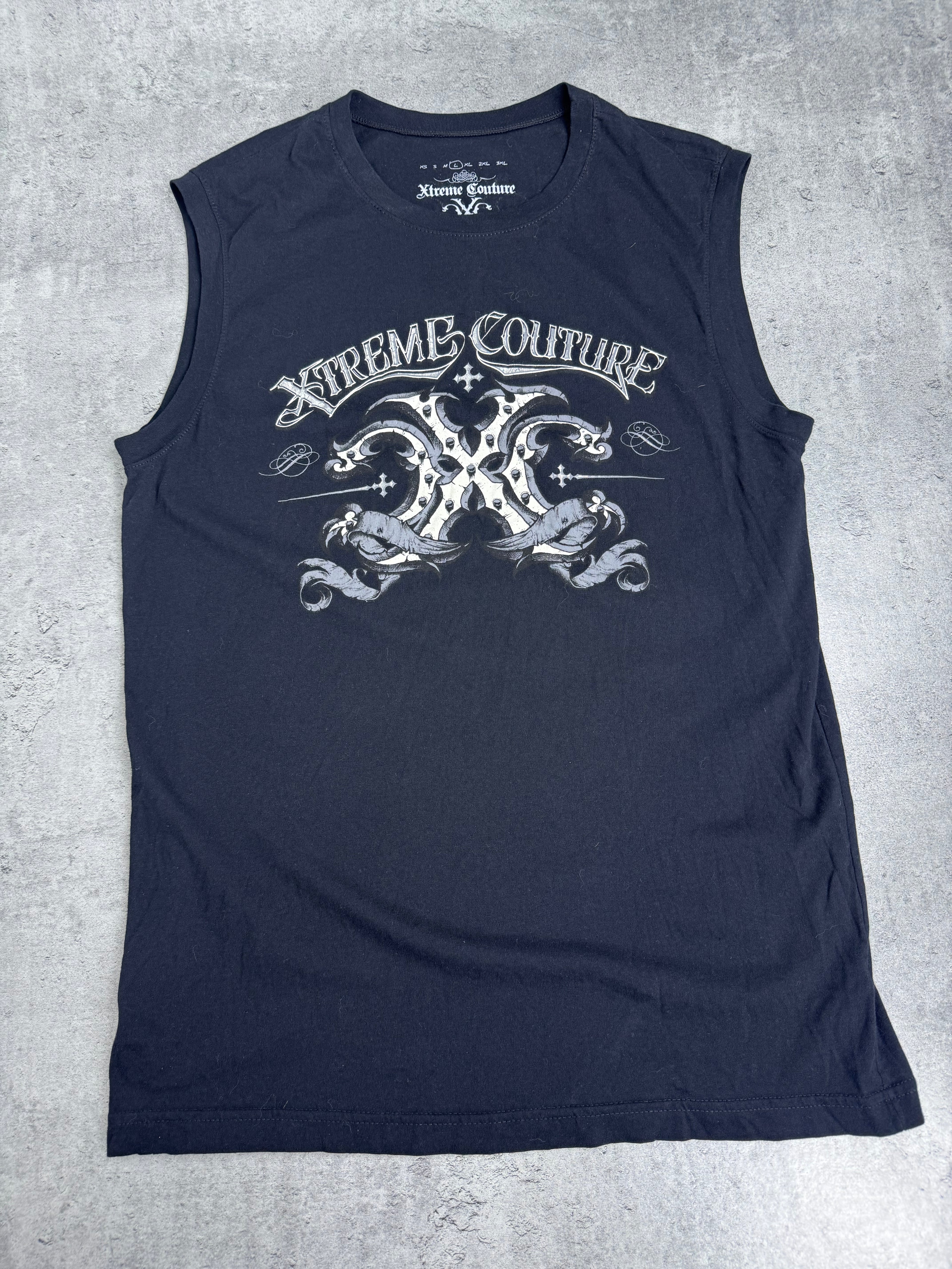Xtreme Couture Y2K Tank Top Koszulka bez Rękawów Bokserka Podkoszulek Vintage 2000s