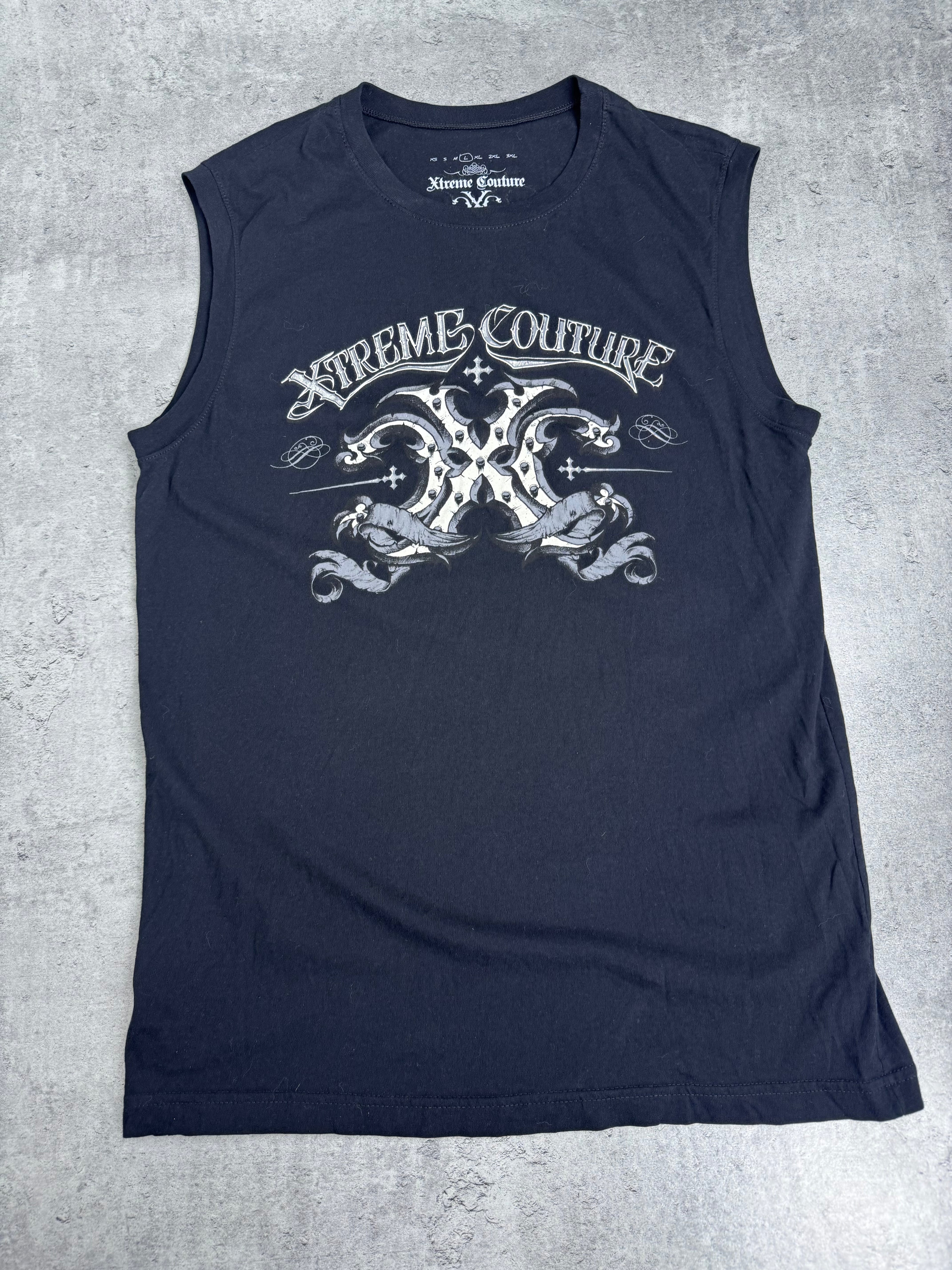 Xtreme Couture Y2K Tank Top Koszulka bez Rękawów Bokserka Podkoszulek Vintage 2000s