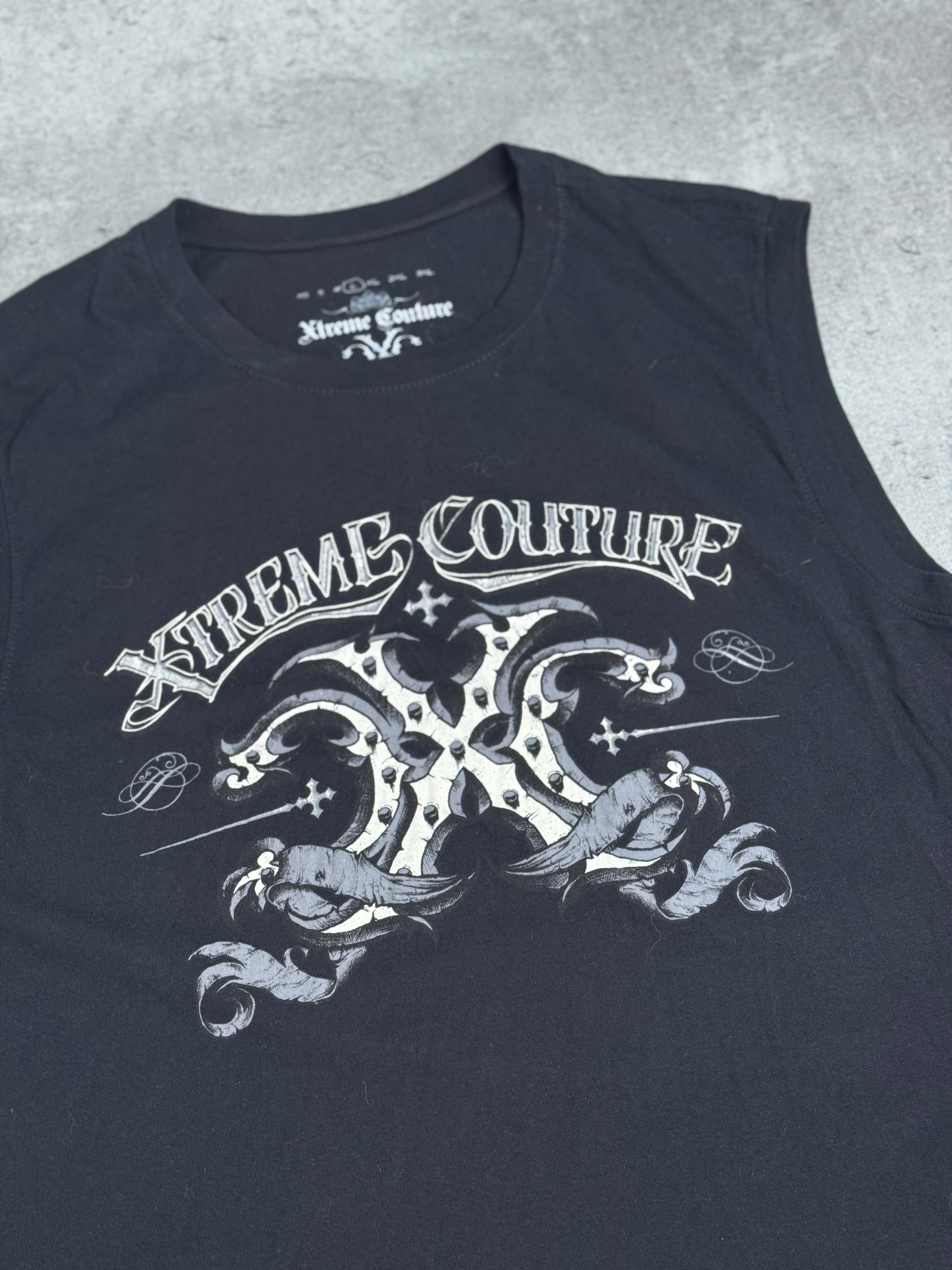 Xtreme Couture Y2K Tank Top Koszulka bez Rękawów Bokserka Podkoszulek Vintage 2000s