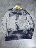 Affliction Style Long Sleeve Shirt Work in Progress AOP all over print Rusty Neal 2000s Koszulka z nadrukiem