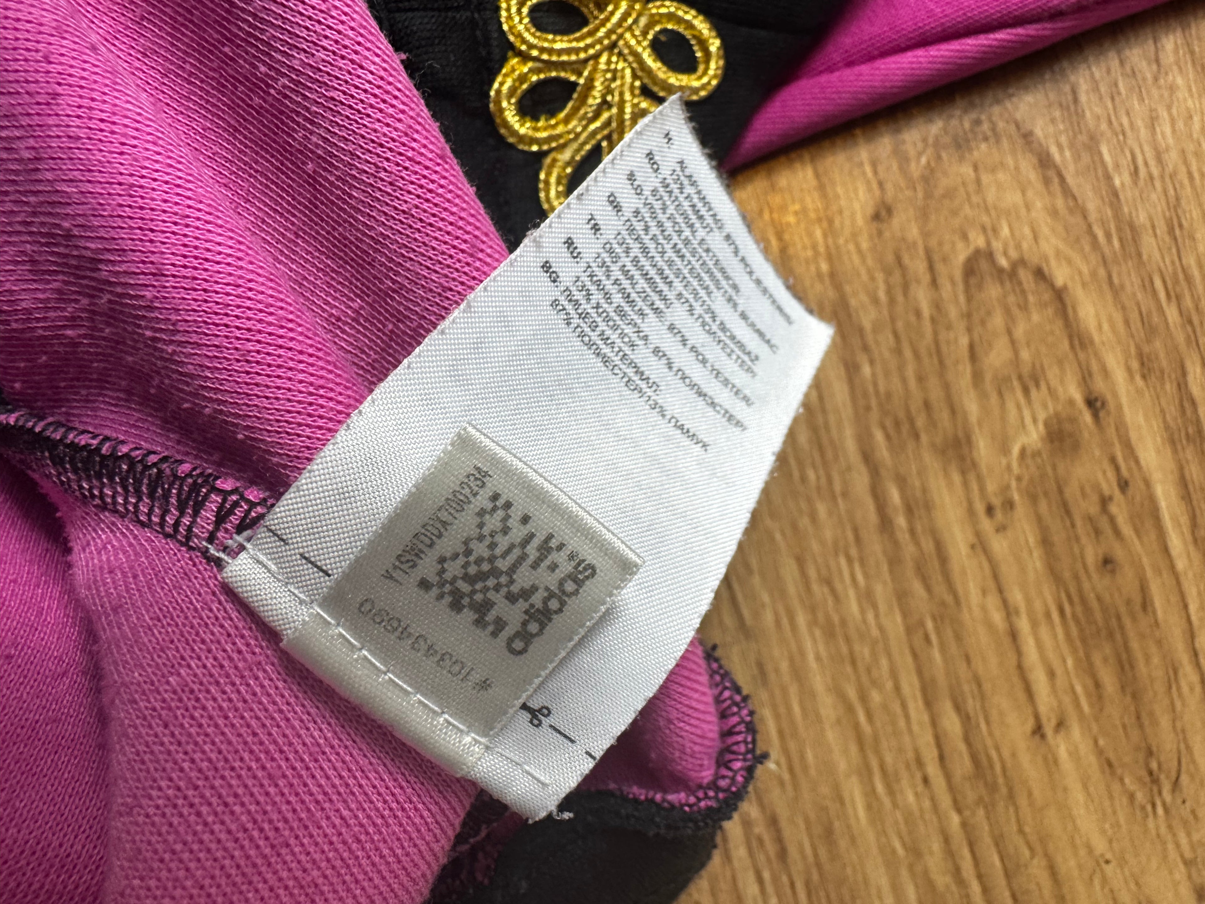 Rework unikat 1/1: Bluza Adidas Skrzydła i Złote Zapięcia w stylu chińskim (Y2K/Cyber)