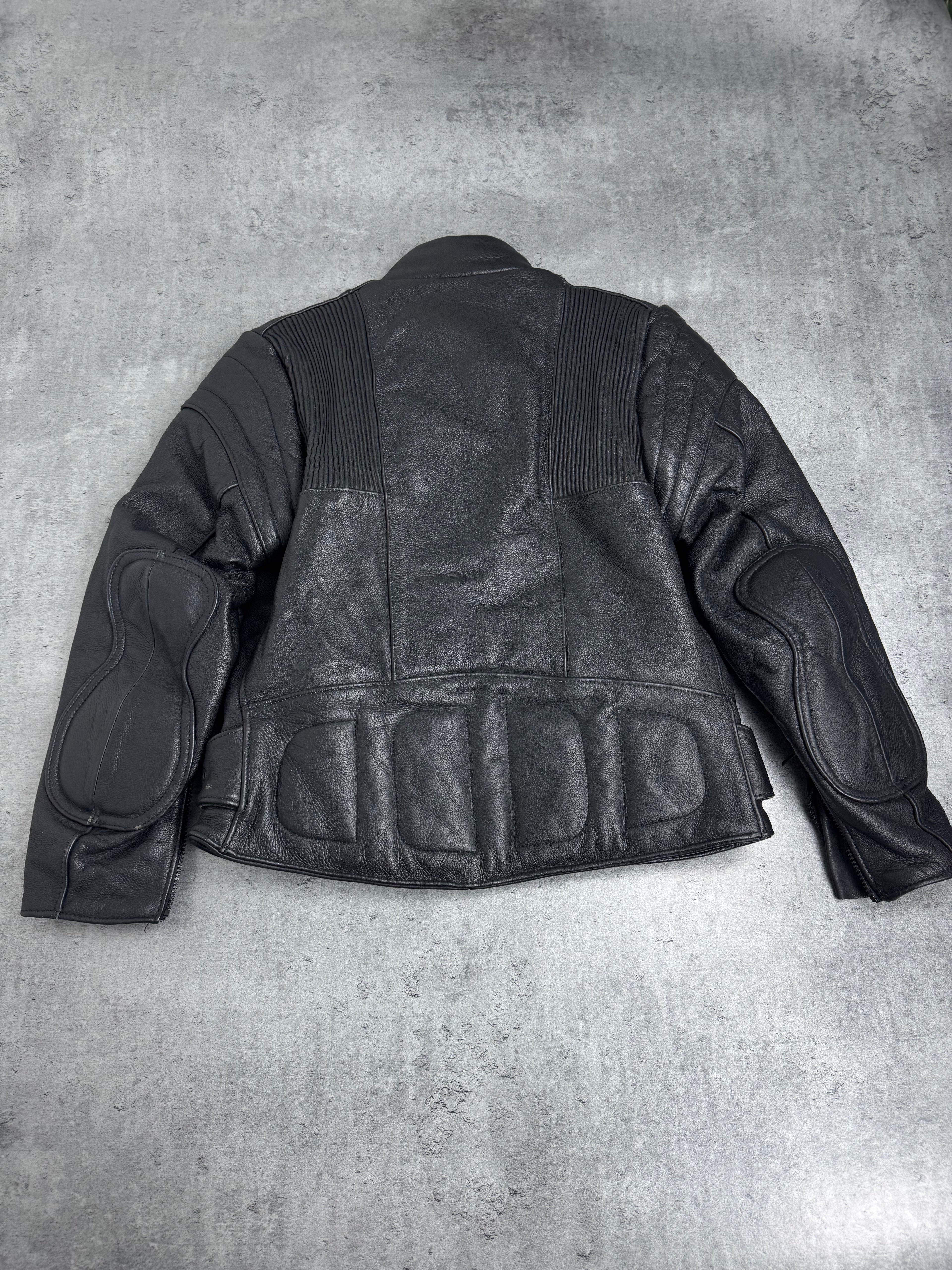 Made in UK Ramoneska Scott Leathers Kurtka Skórzana Motocyklowa Vintage 90s Bomberka Punk Rock