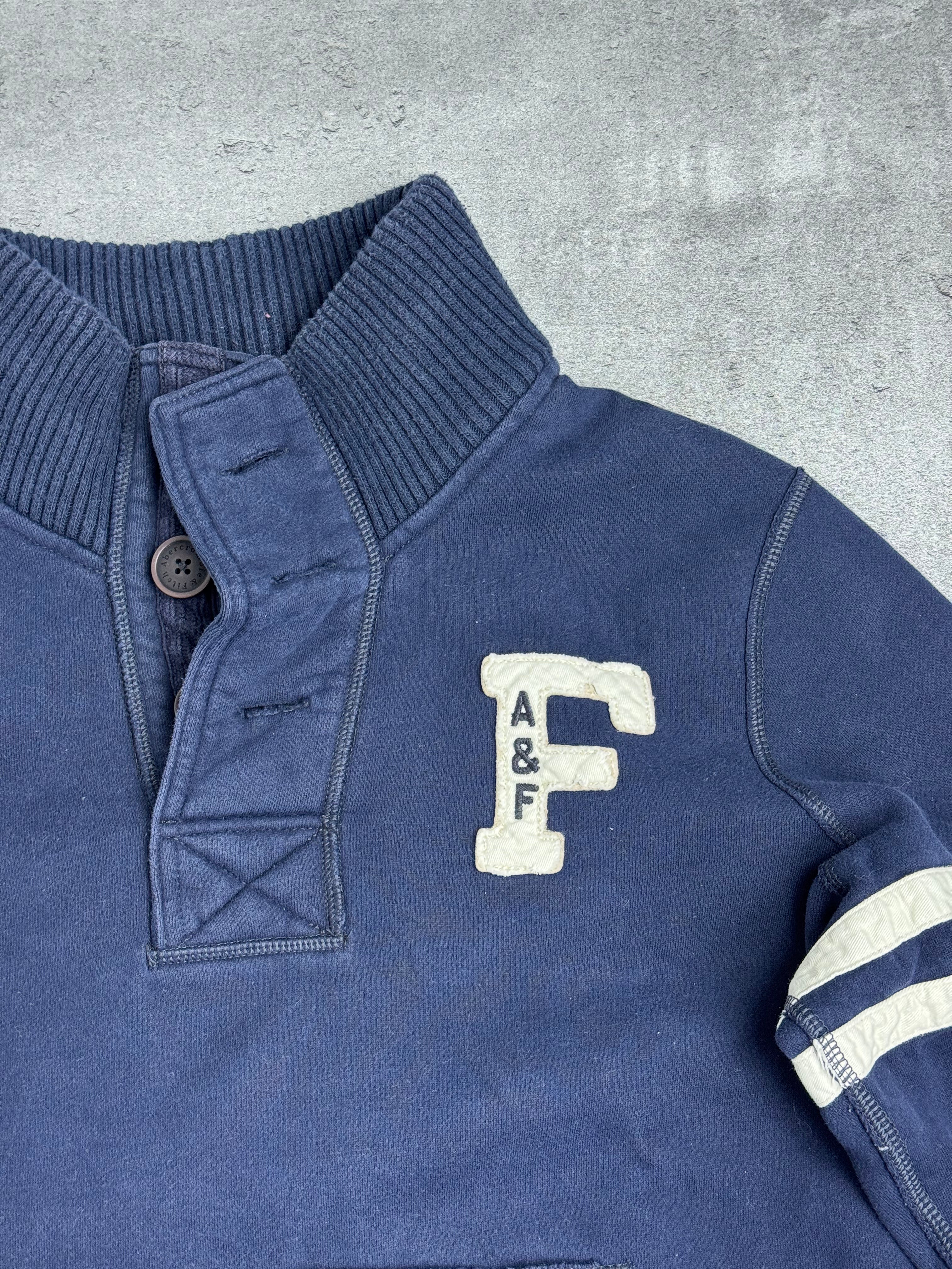 Abercrombie & fitch Classic American Rugby Style Sweater Bluza y2k Surfing College Oxford