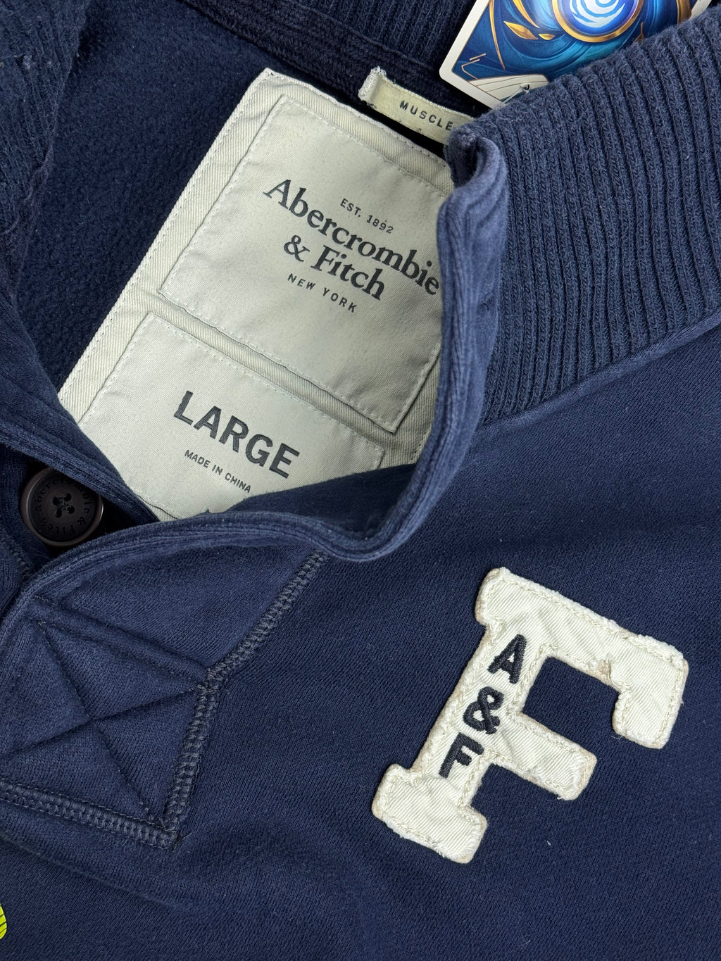 Abercrombie & fitch Classic American Rugby Style Sweater Bluza y2k Surfing College Oxford