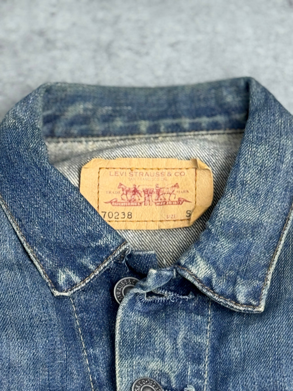 Levi’s Katana Kurtka Jeansowa Vintage Blue Navy Faded 2000s Kurtka Denim Jean Jacket Y2K&nbsp;