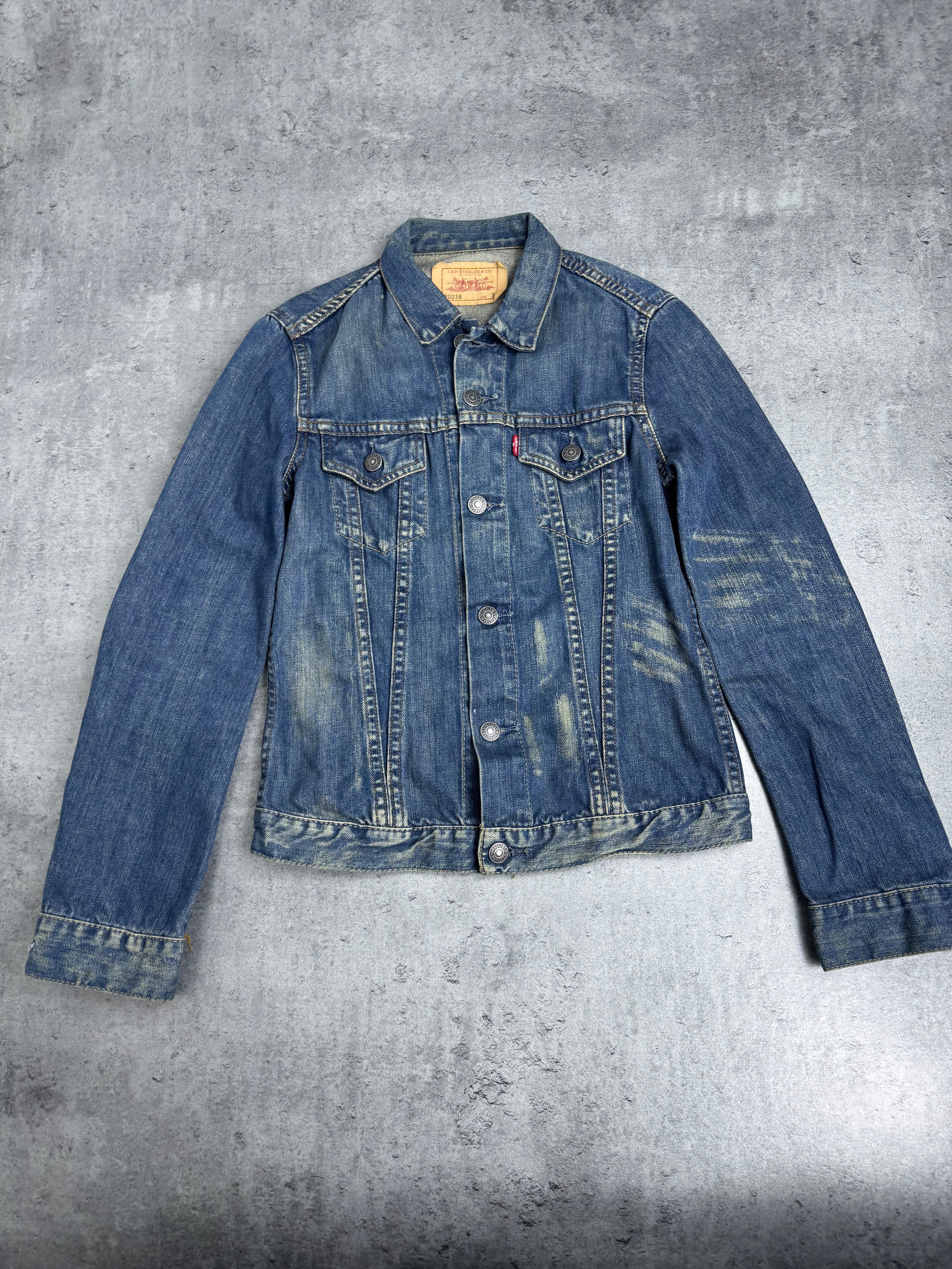 Levi’s Katana Kurtka Jeansowa Vintage Blue Navy Faded 2000s Kurtka Denim Jean Jacket Y2K&nbsp;