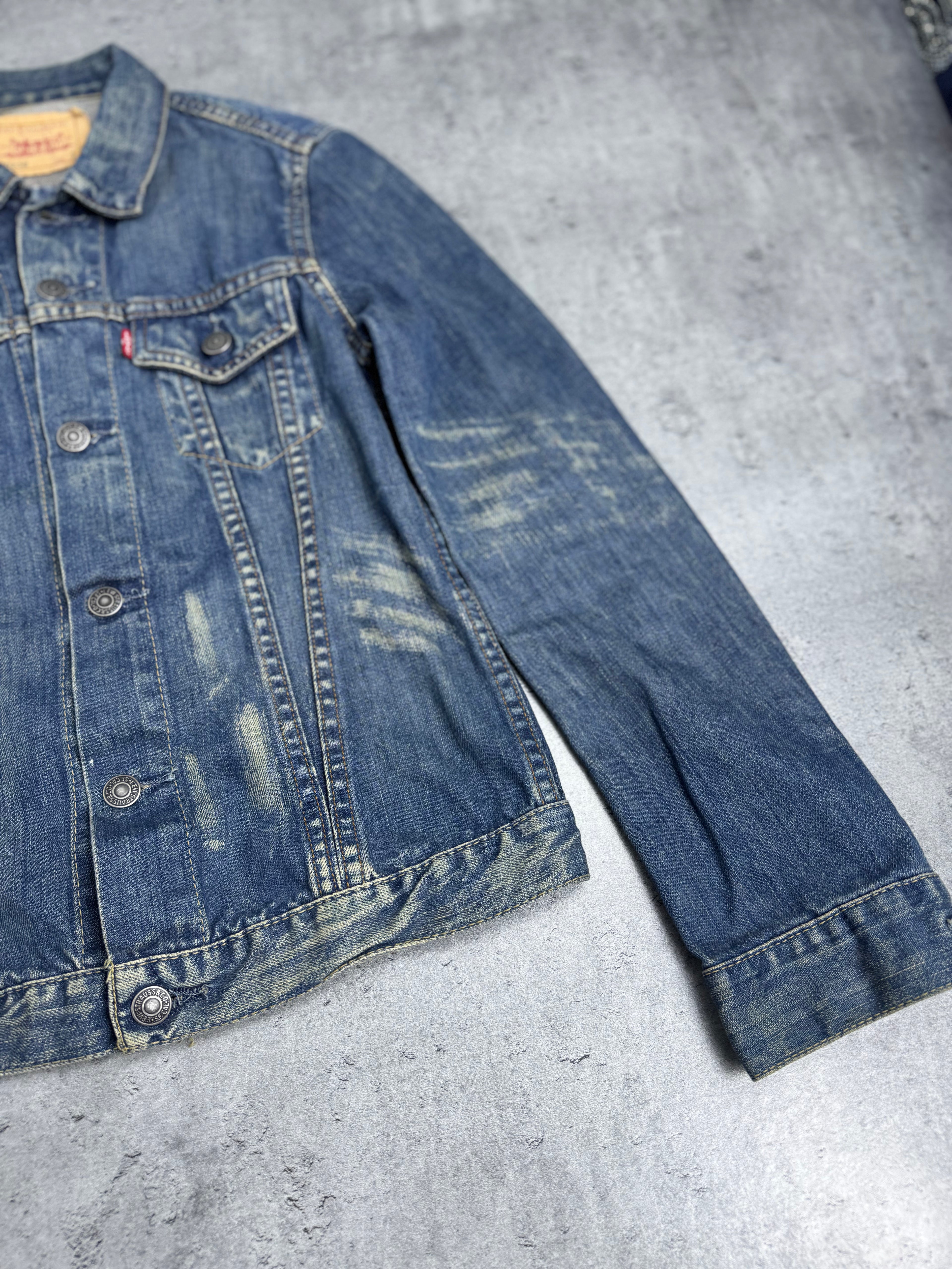 Levi’s Katana Kurtka Jeansowa Vintage Blue Navy Faded 2000s Kurtka Denim Jean Jacket Y2K&nbsp;