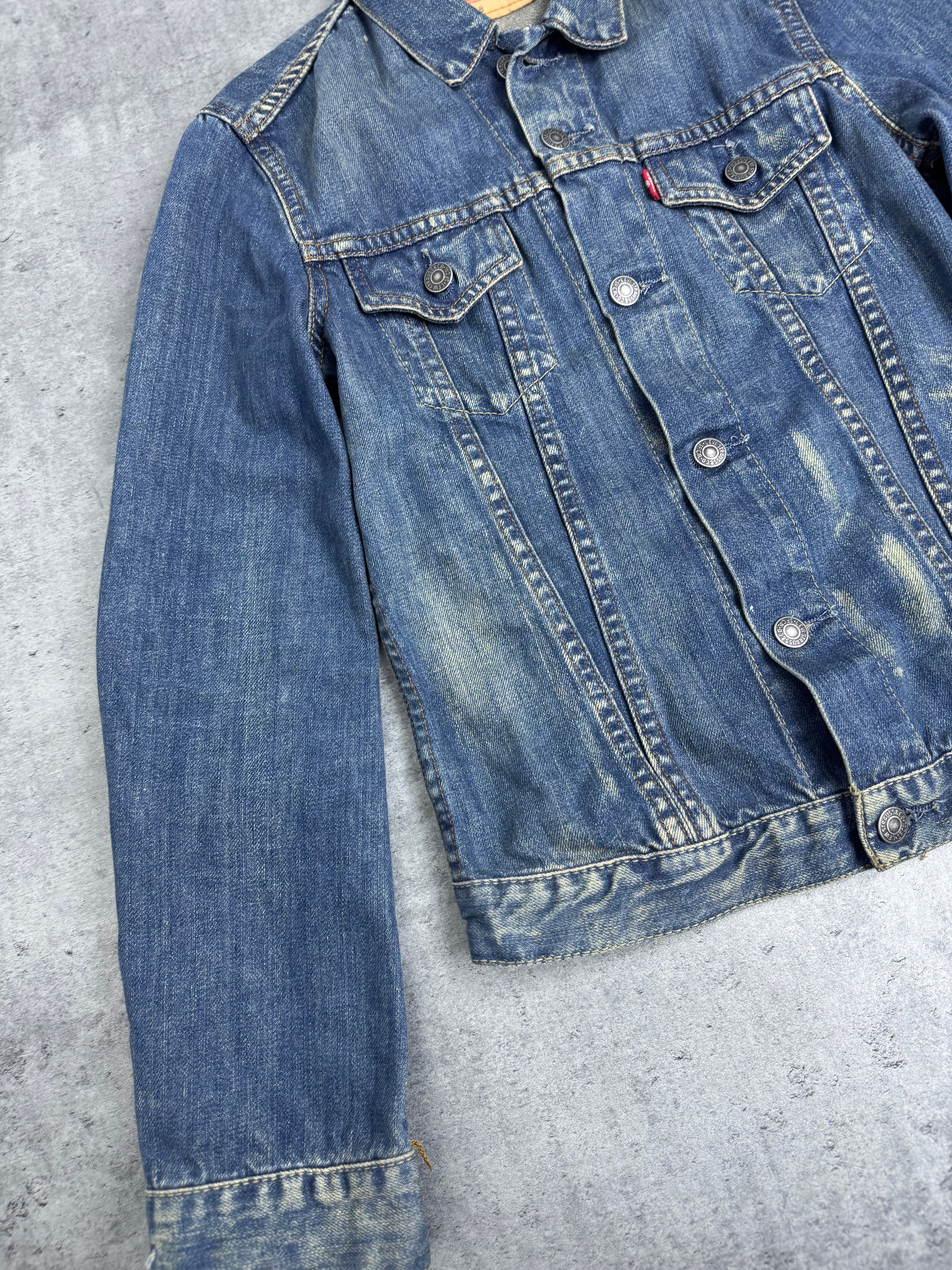 Levi’s Katana Kurtka Jeansowa Vintage Blue Navy Faded 2000s Kurtka Denim Jean Jacket Y2K&nbsp;