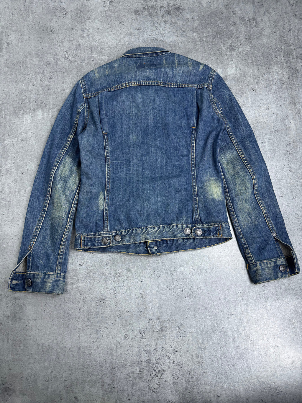 Levi’s Katana Kurtka Jeansowa Vintage Blue Navy Faded 2000s Kurtka Denim Jean Jacket Y2K&nbsp;