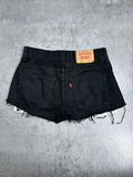 Levi’s Krótkie Spodenki Jeansowe Czarne na Lato Minimalistyczne Neutralne Mini