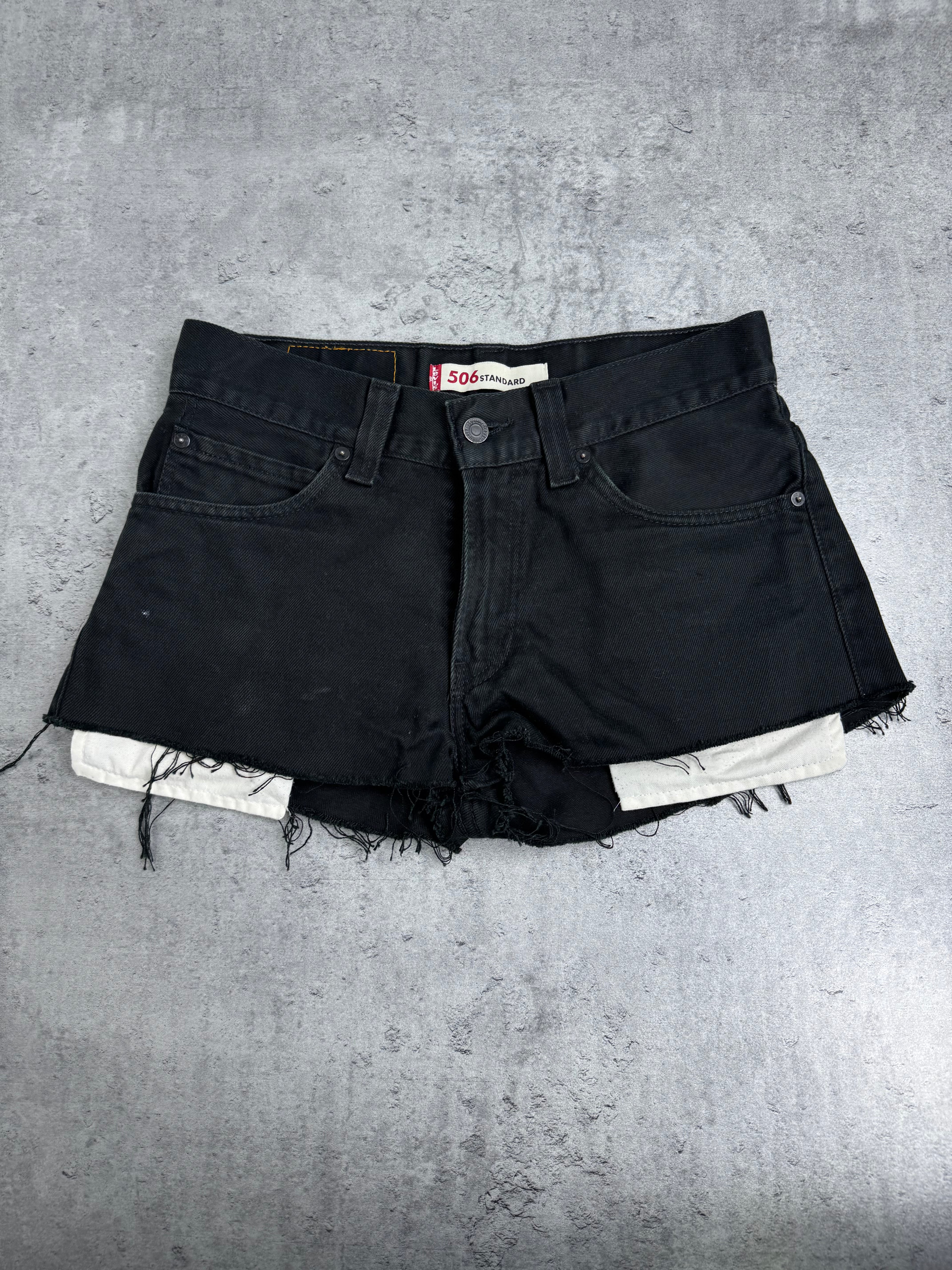 Levi’s Krótkie Spodenki Jeansowe Czarne na Lato Minimalistyczne Neutralne Mini