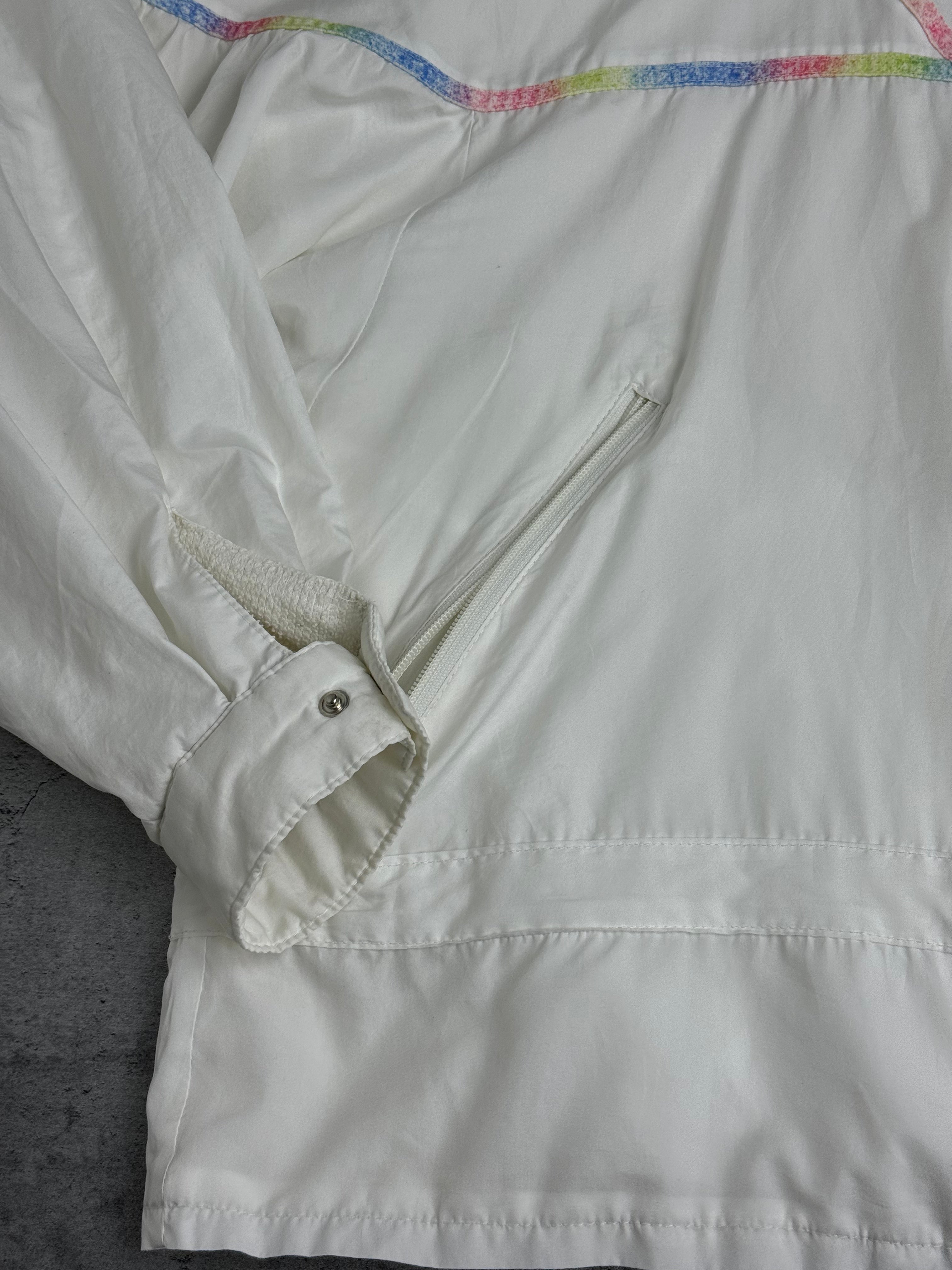 90s Adidas Damska Kurtka Wiatrówka Przeciwdeszczowa Vintage Rozpinana Tracksuit Jacket Sportowa