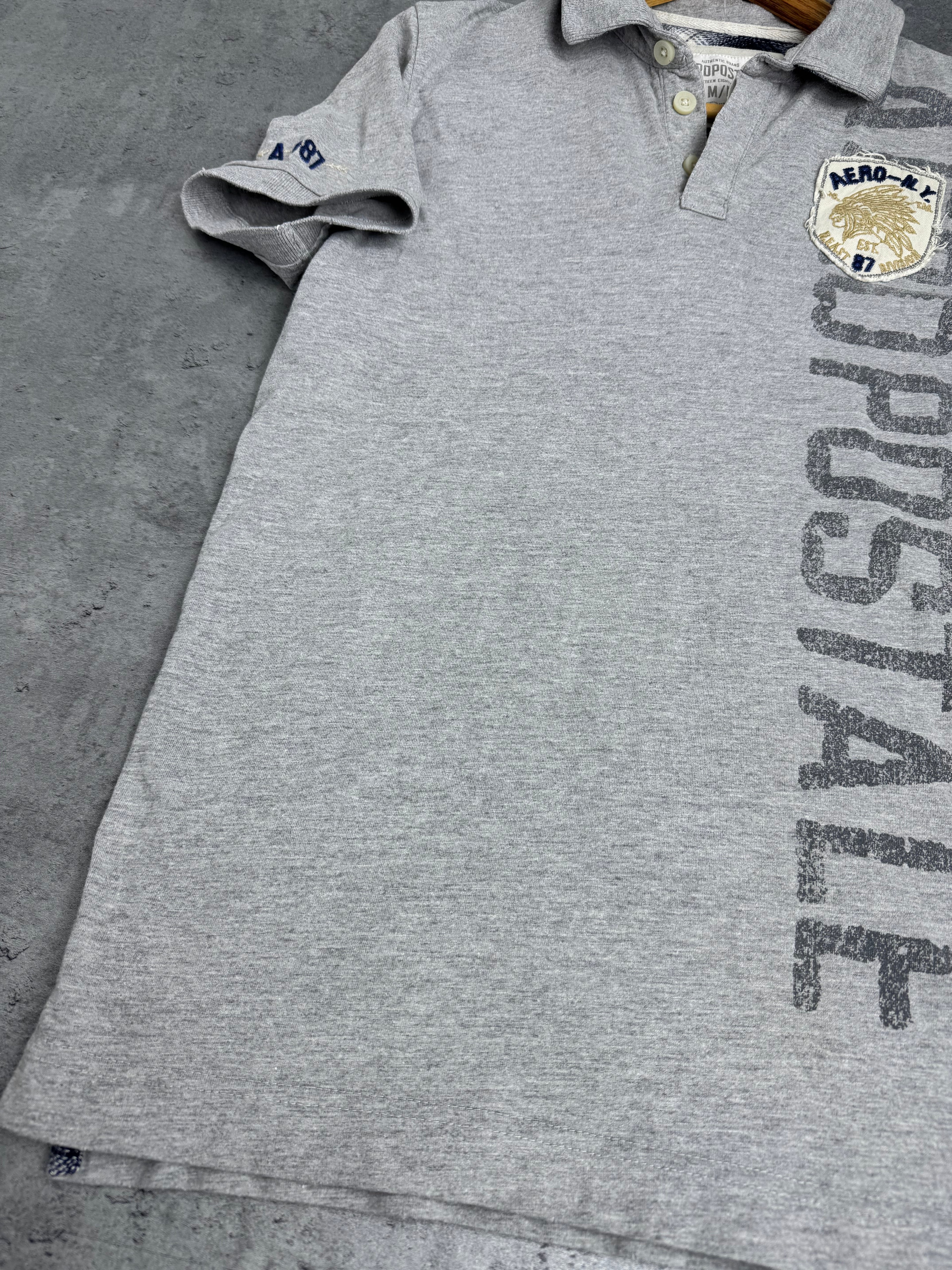 Aeropostale Y2K Koszulka Polo Surfing Polówka 2000s