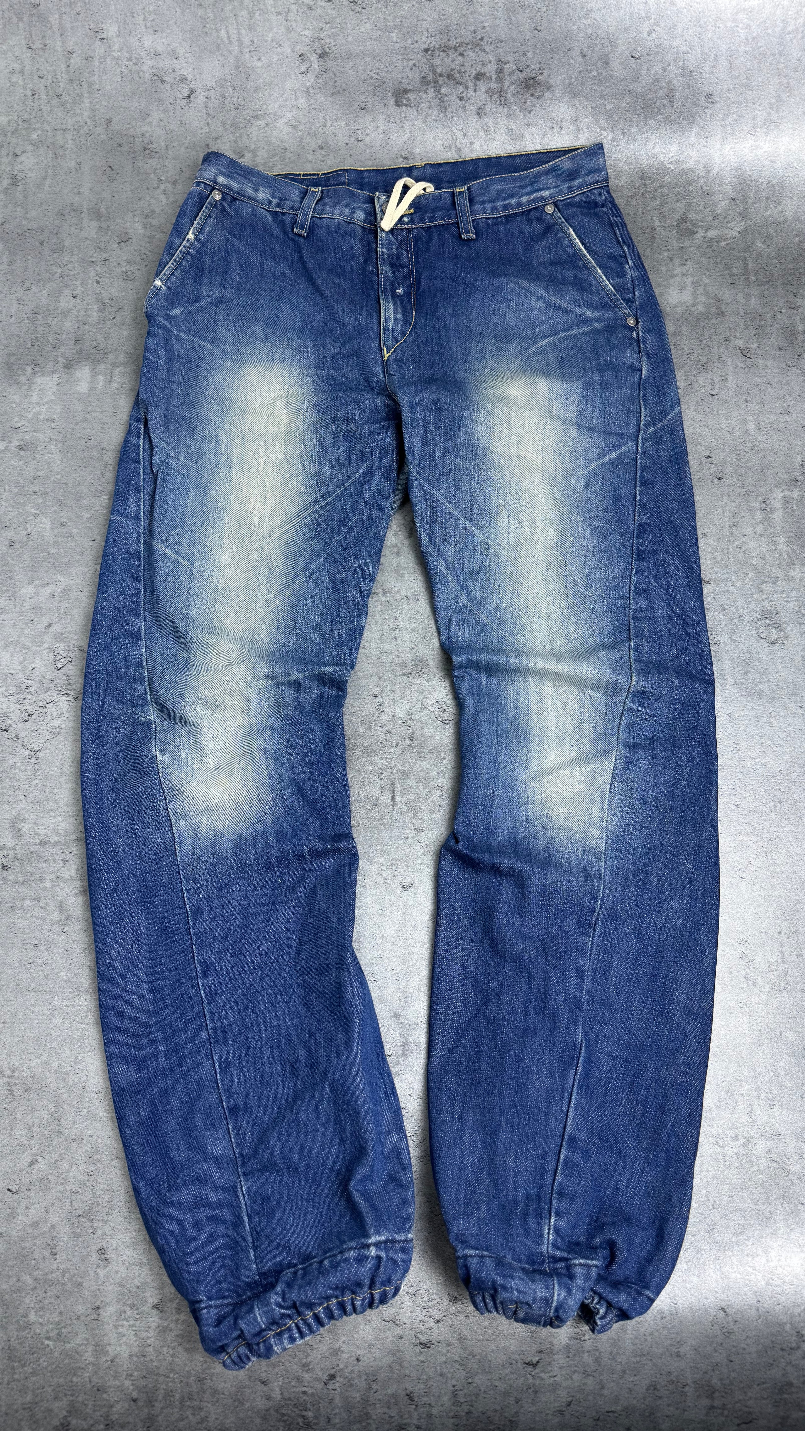 2002 Vintage Levi's Engineered Alladynki Loose Fit Washed Spodnie Jeansowe Jeansy Baggy Jeans RARE