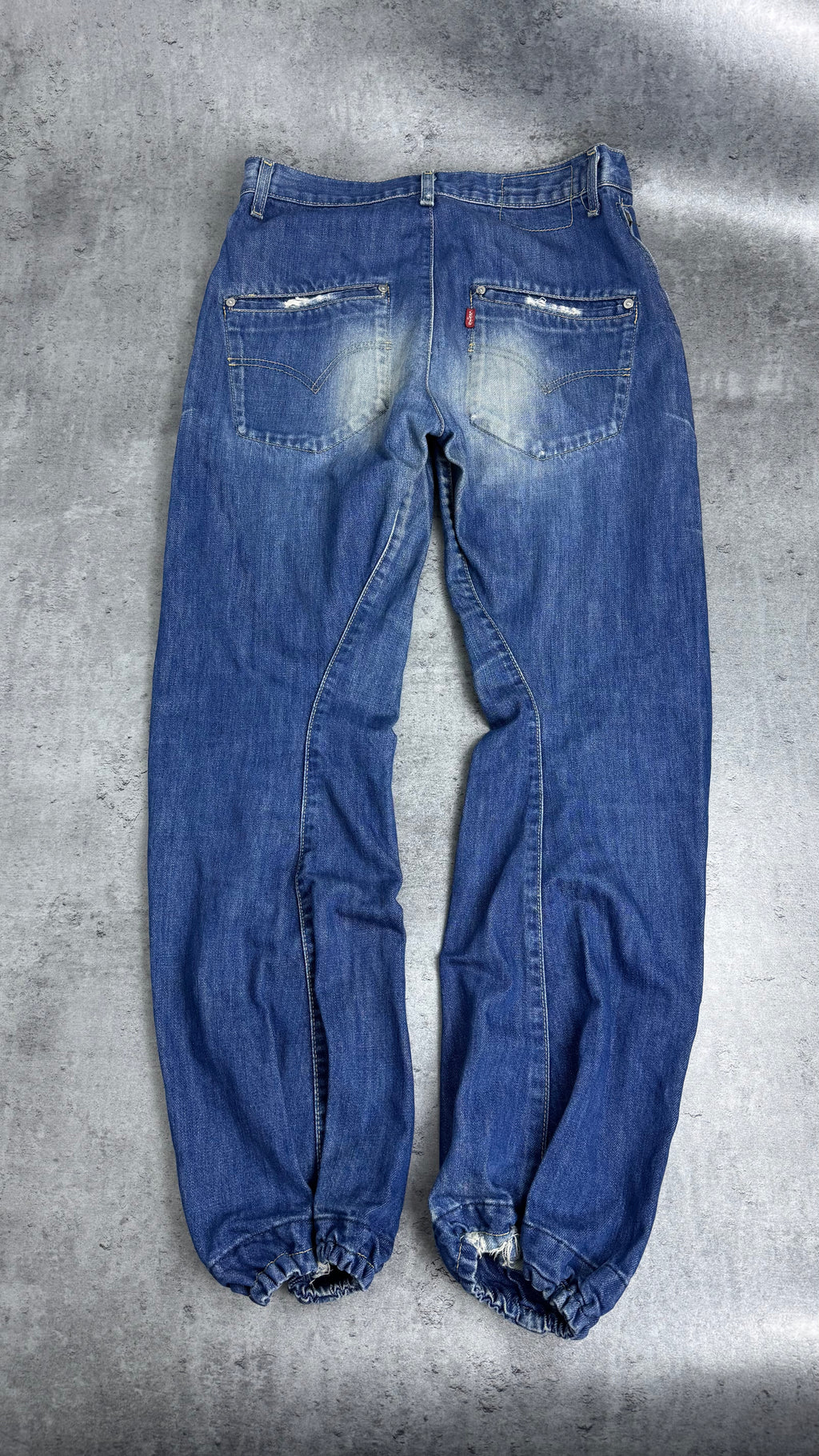 2002 Vintage Levi's Engineered Alladynki Loose Fit Washed Spodnie Jeansowe Jeansy Baggy Jeans RARE