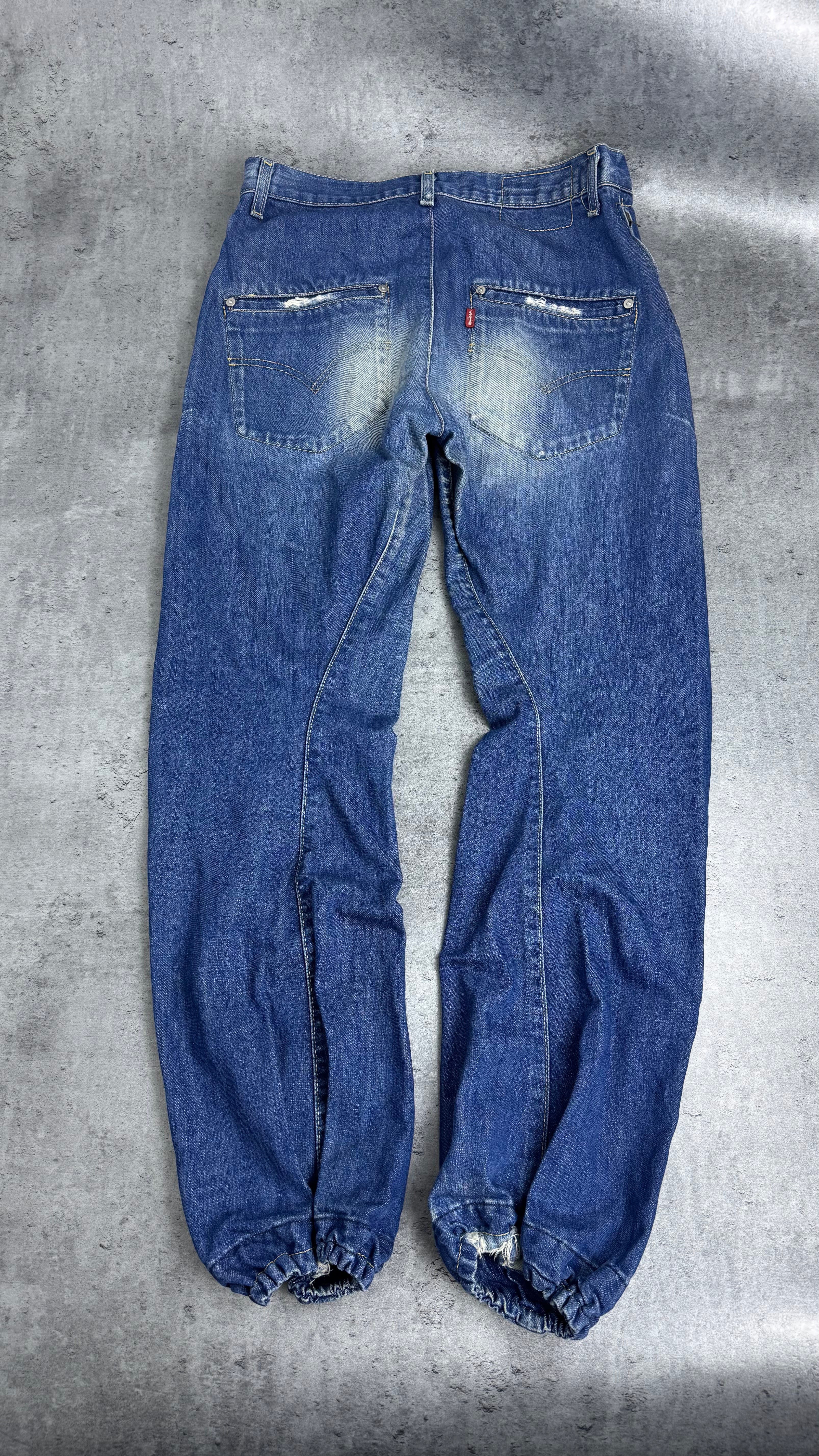 2002 Vintage Levi's Engineered Alladynki Loose Fit Washed Spodnie Jeansowe Jeansy Baggy Jeans RARE