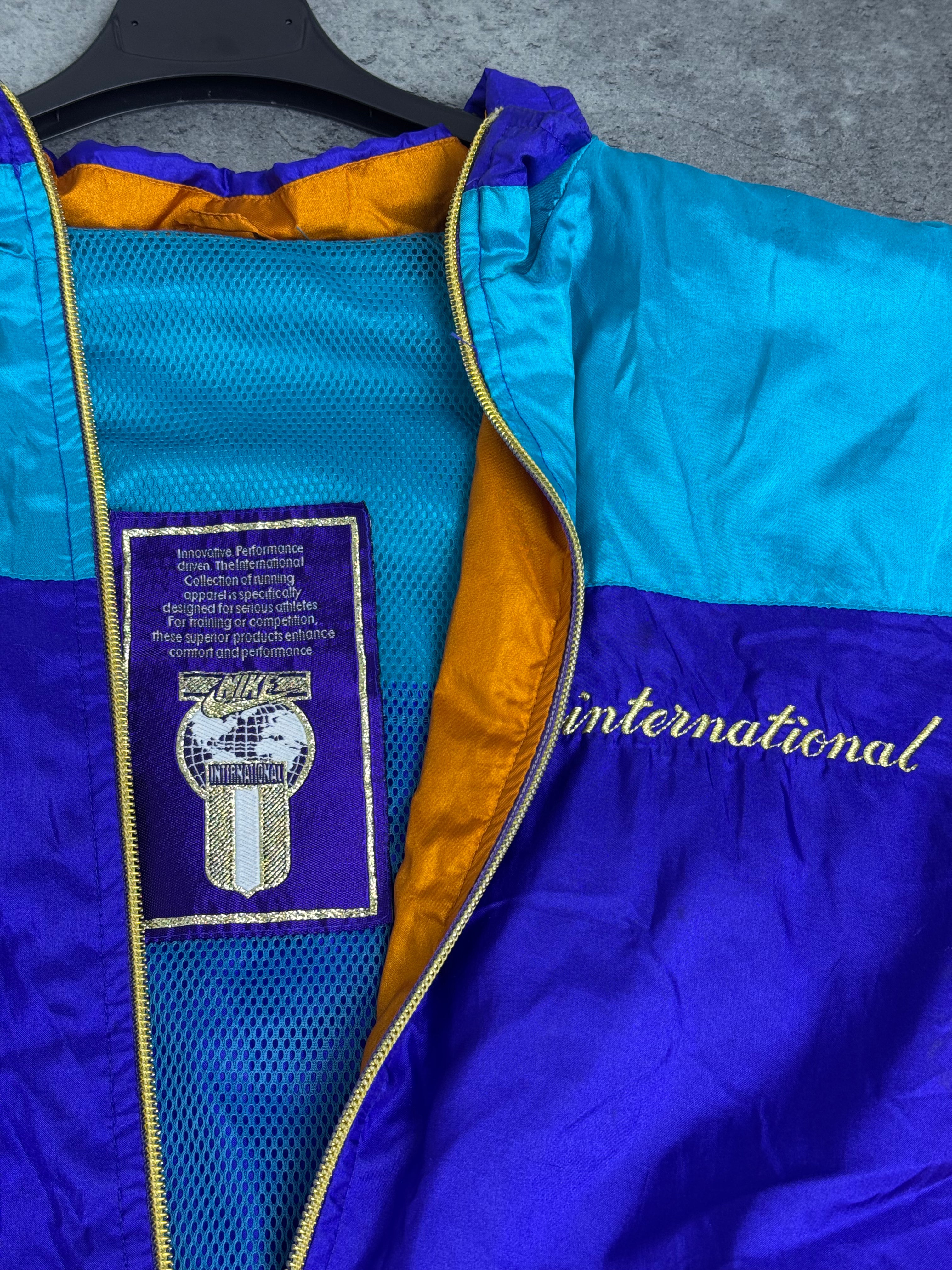 Nike 1994 International RARE Windbreaker Jacket Kurtka Wiatrówka Vintage Tracksuit Zip Up