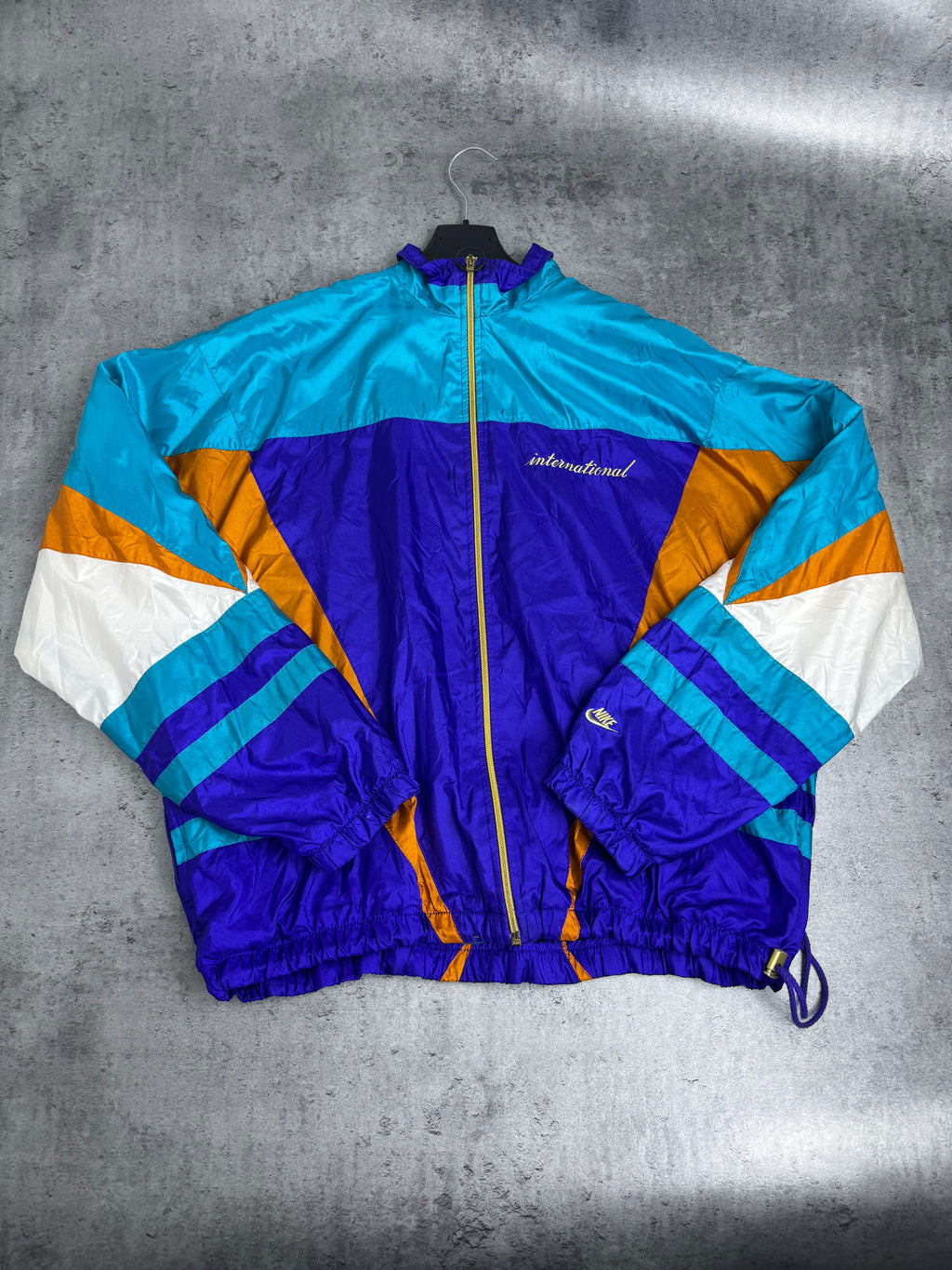 Nike 1994 International RARE Windbreaker Jacket Kurtka Wiatrówka Vintage Tracksuit Zip Up