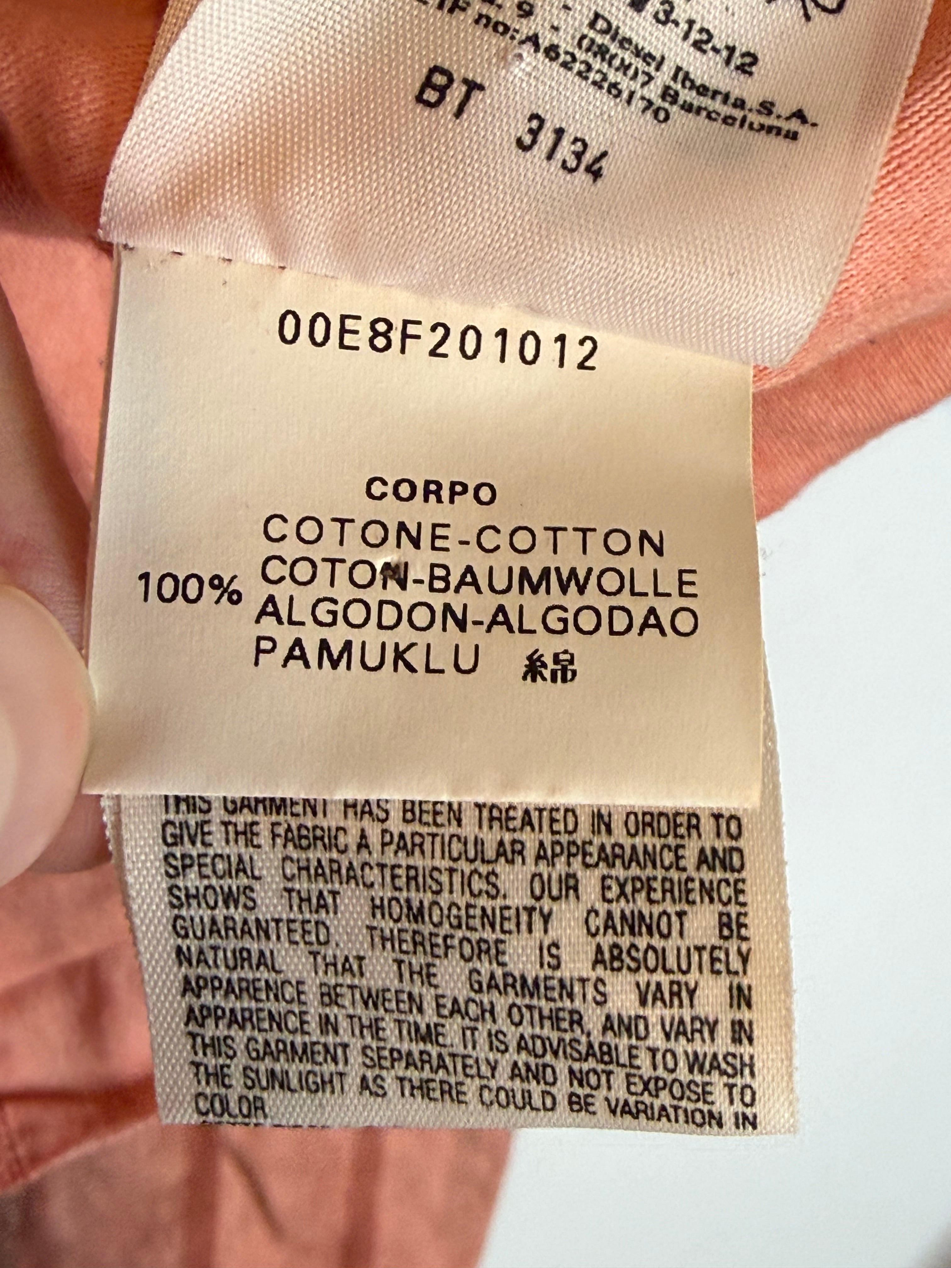 RARE Diesel Rising Sun Women's Striped Linen Blend Jacket Size M