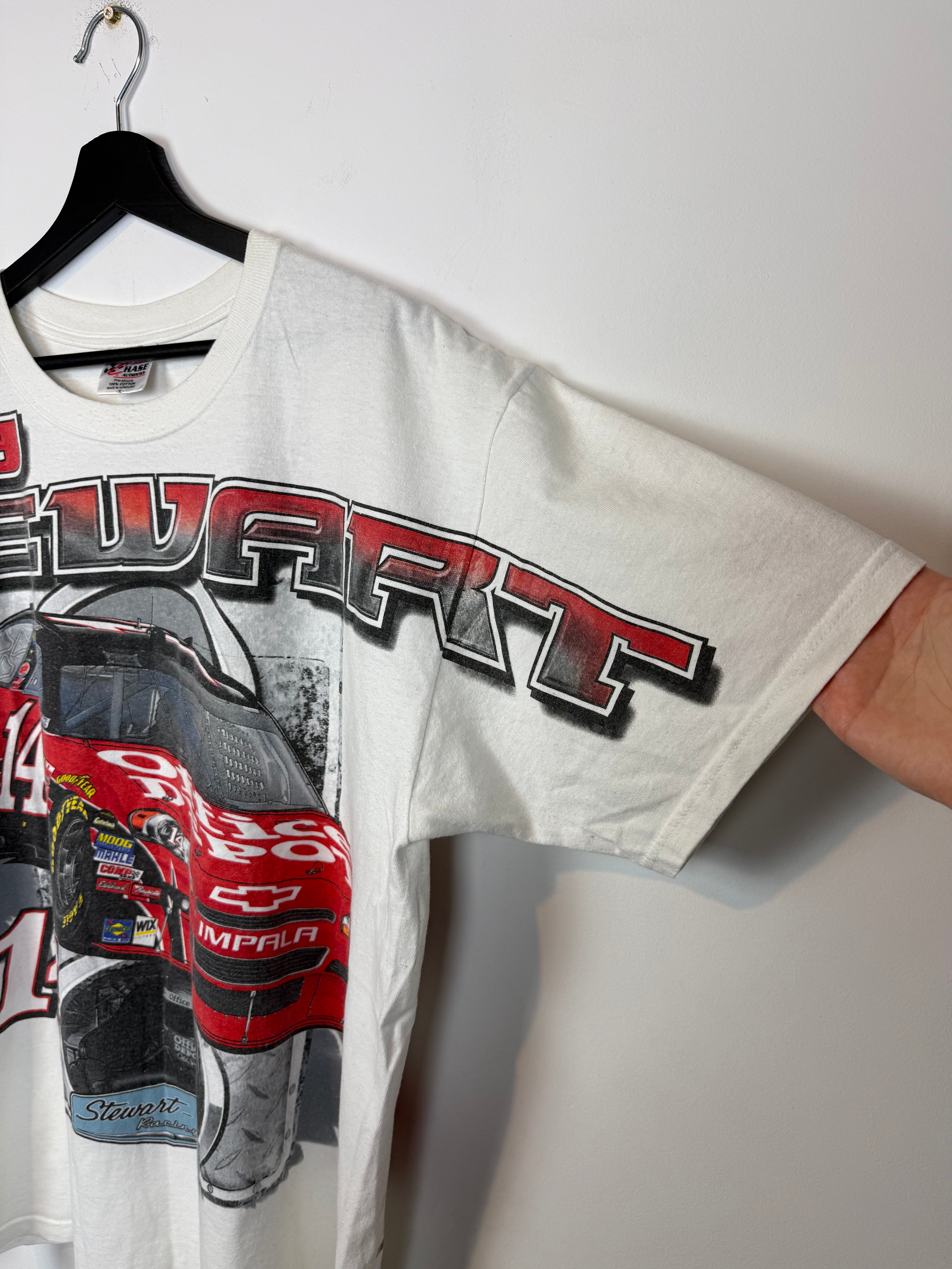 Vintage Tony Stewart #14 Nascar Racing Official Depot Old Spice All Over Print Size XL