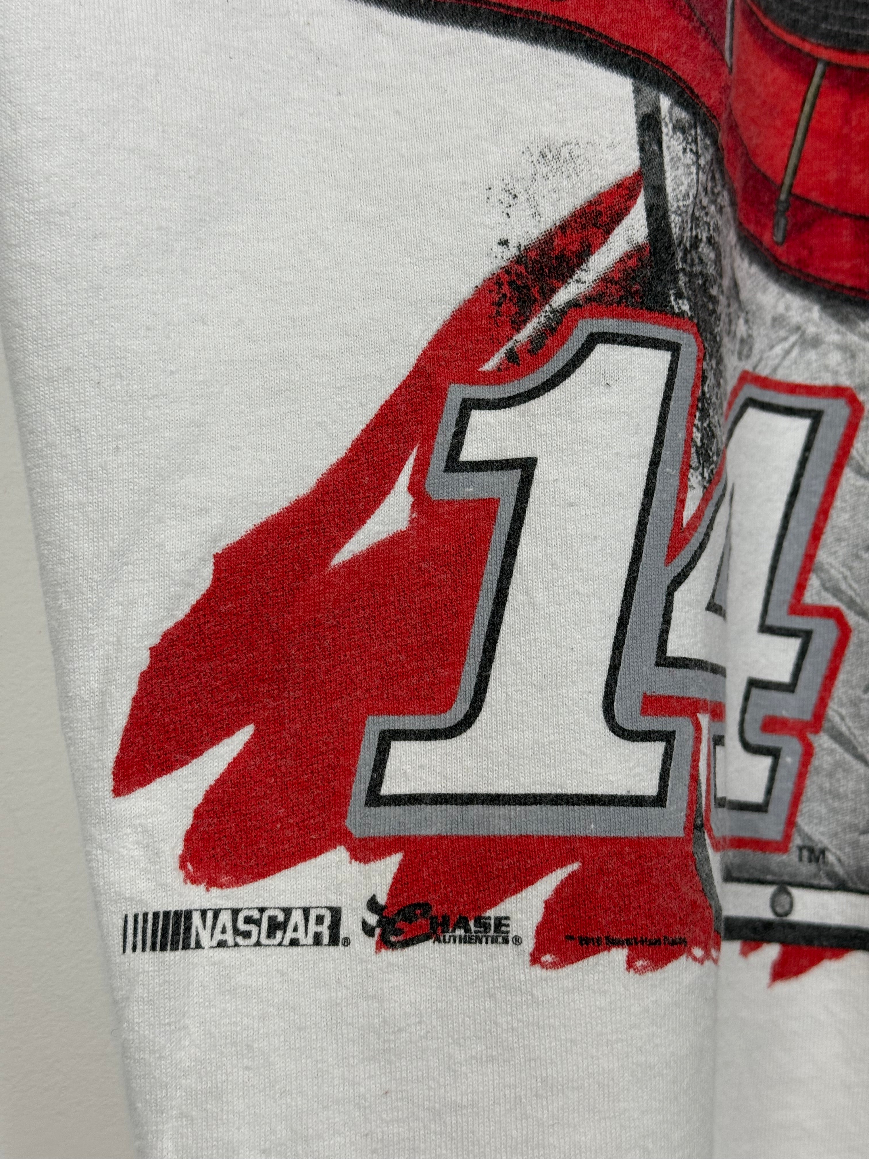 Vintage Tony Stewart #14 Nascar Racing Official Depot Old Spice All Over Print Size XL