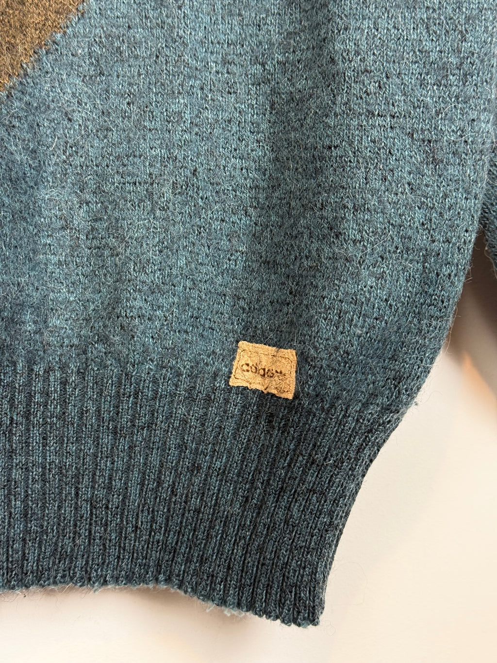 RARE Adidas 80s Women's Wool Alpaca Geometric Sweater Fit Size S