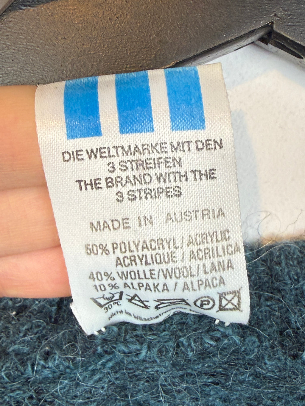 RARE Adidas 80s Women's Wool Alpaca Geometric Sweater Fit Size S