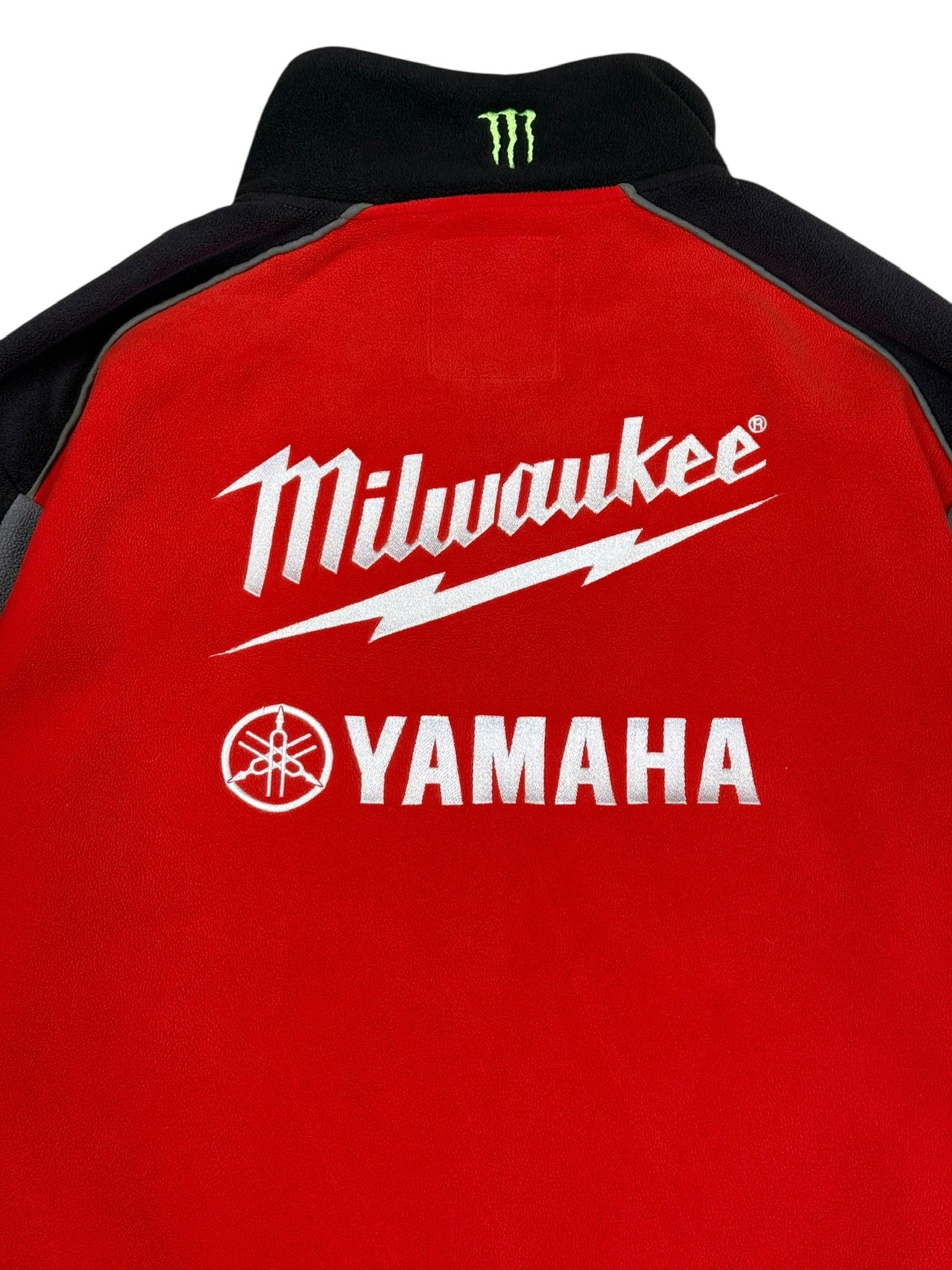 Vintage Yamaha Monster Milwaukee Racing Fleece Zip Jacket Size L
