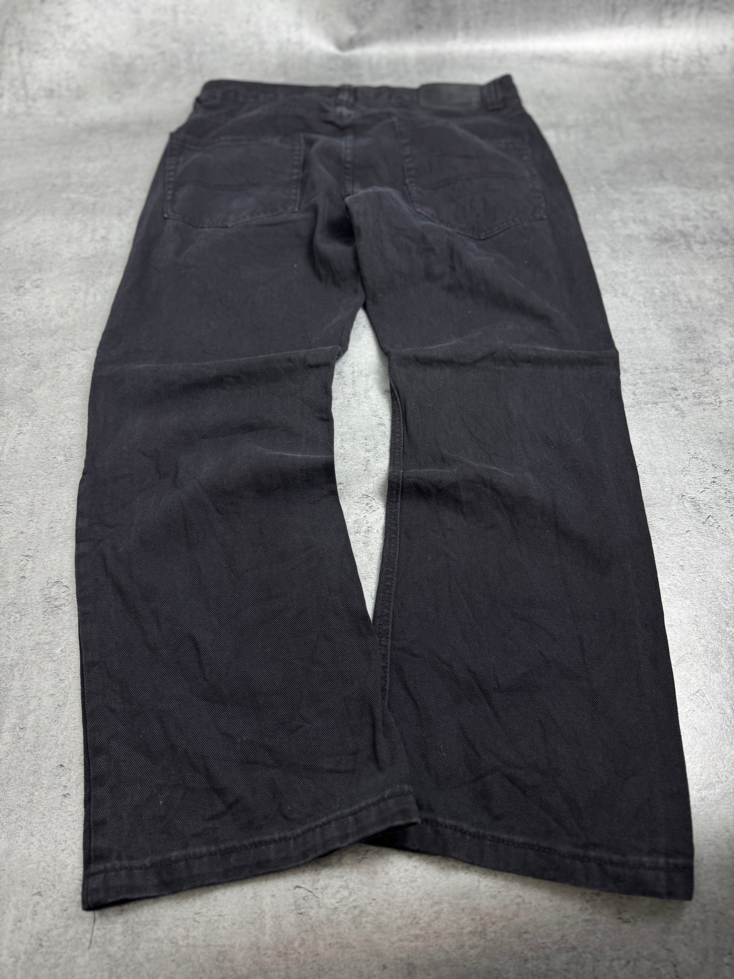 Southpole Baggy Czarne Spodnie Jeansowe Jeansy Skater Hiphop Rap 2000s