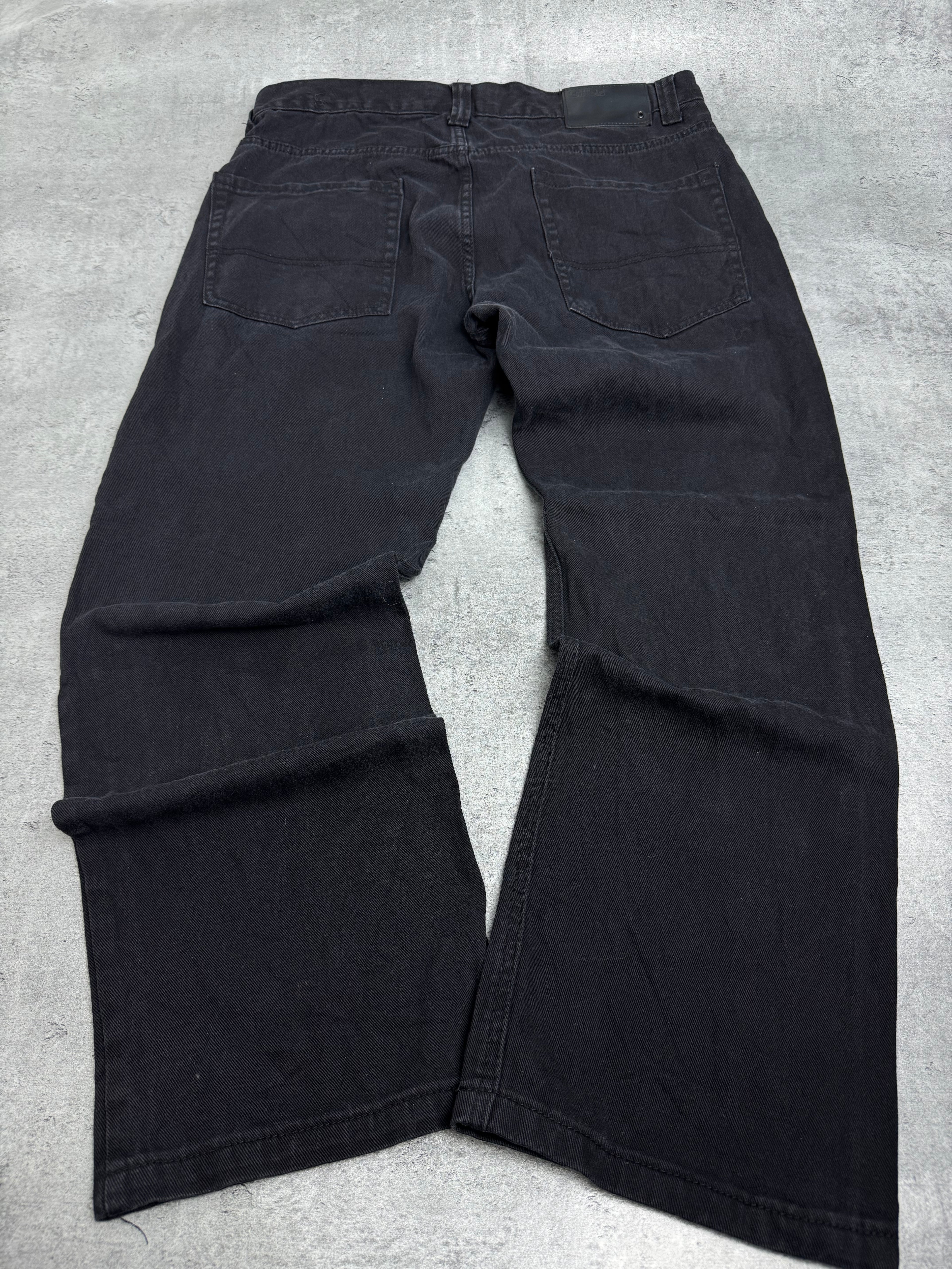 Southpole Baggy Czarne Spodnie Jeansowe Jeansy Skater Hiphop Rap 2000s