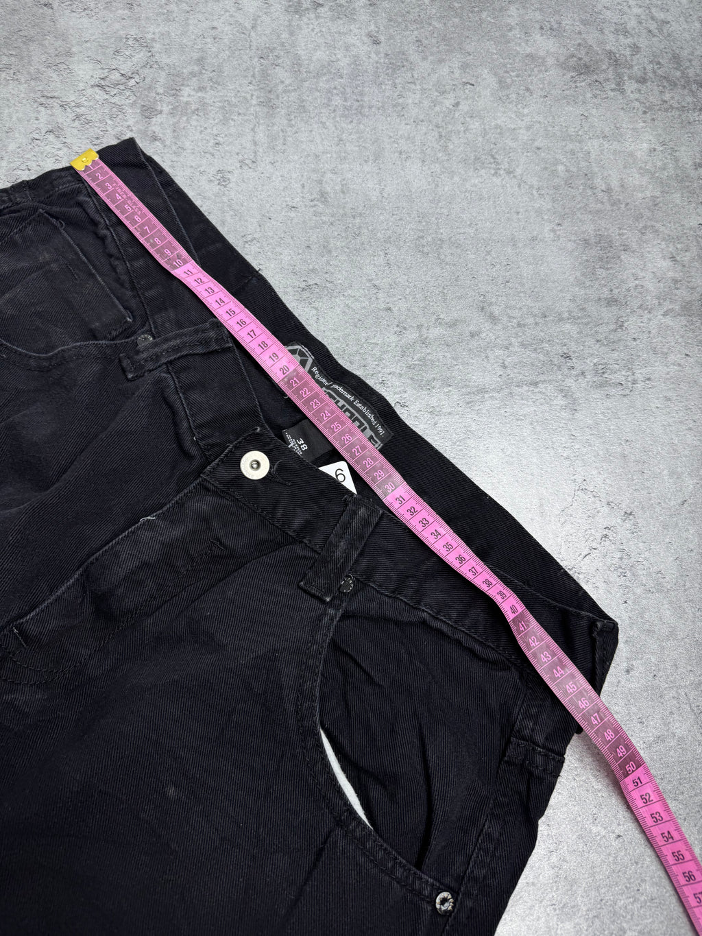Southpole Baggy Czarne Spodnie Jeansowe Jeansy Skater Hiphop Rap 2000s