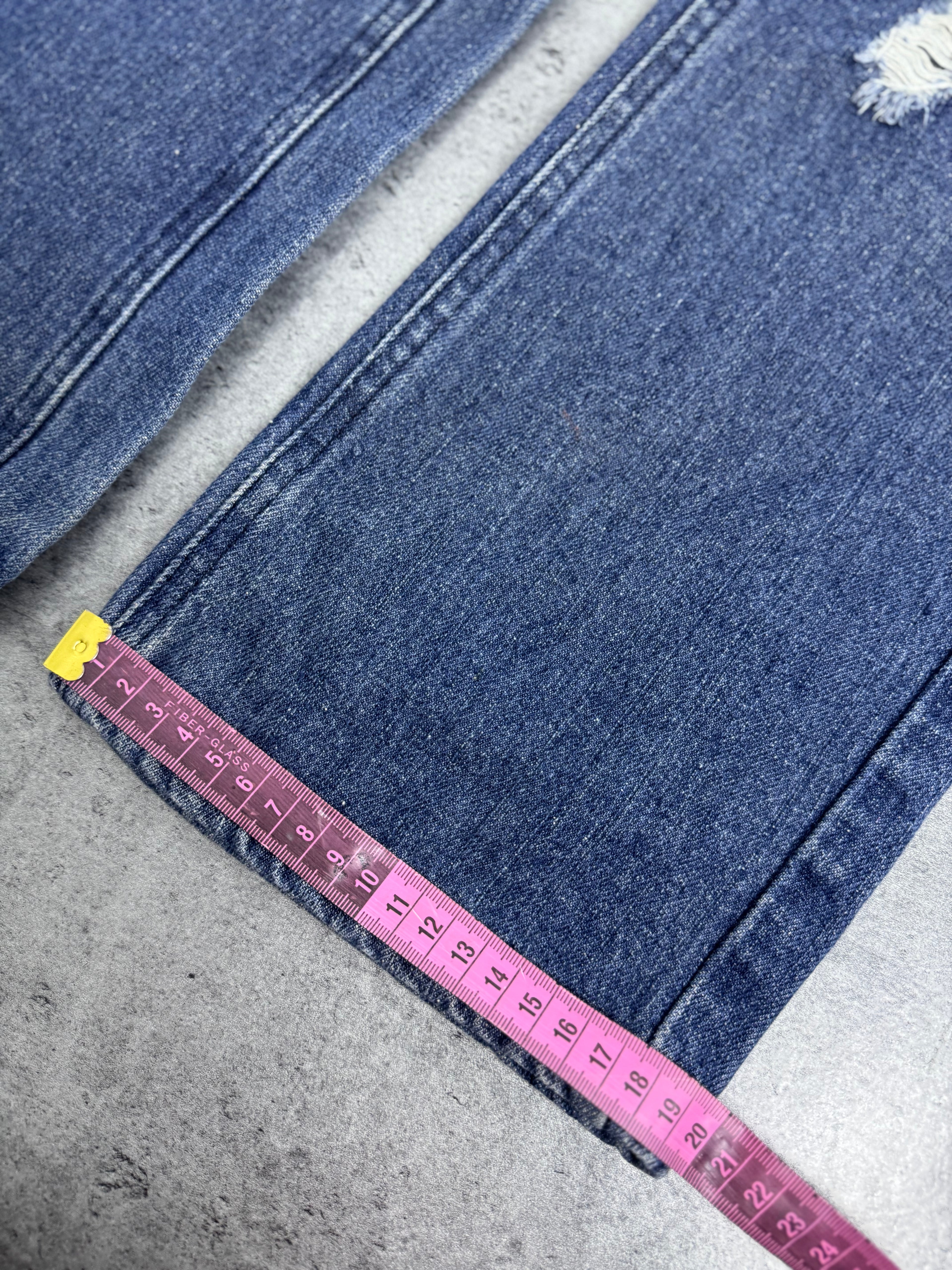 Tapout Vintage Y2K Spodnie Jeansowe Jeansy Szerokie Flaga USA Amerykańska