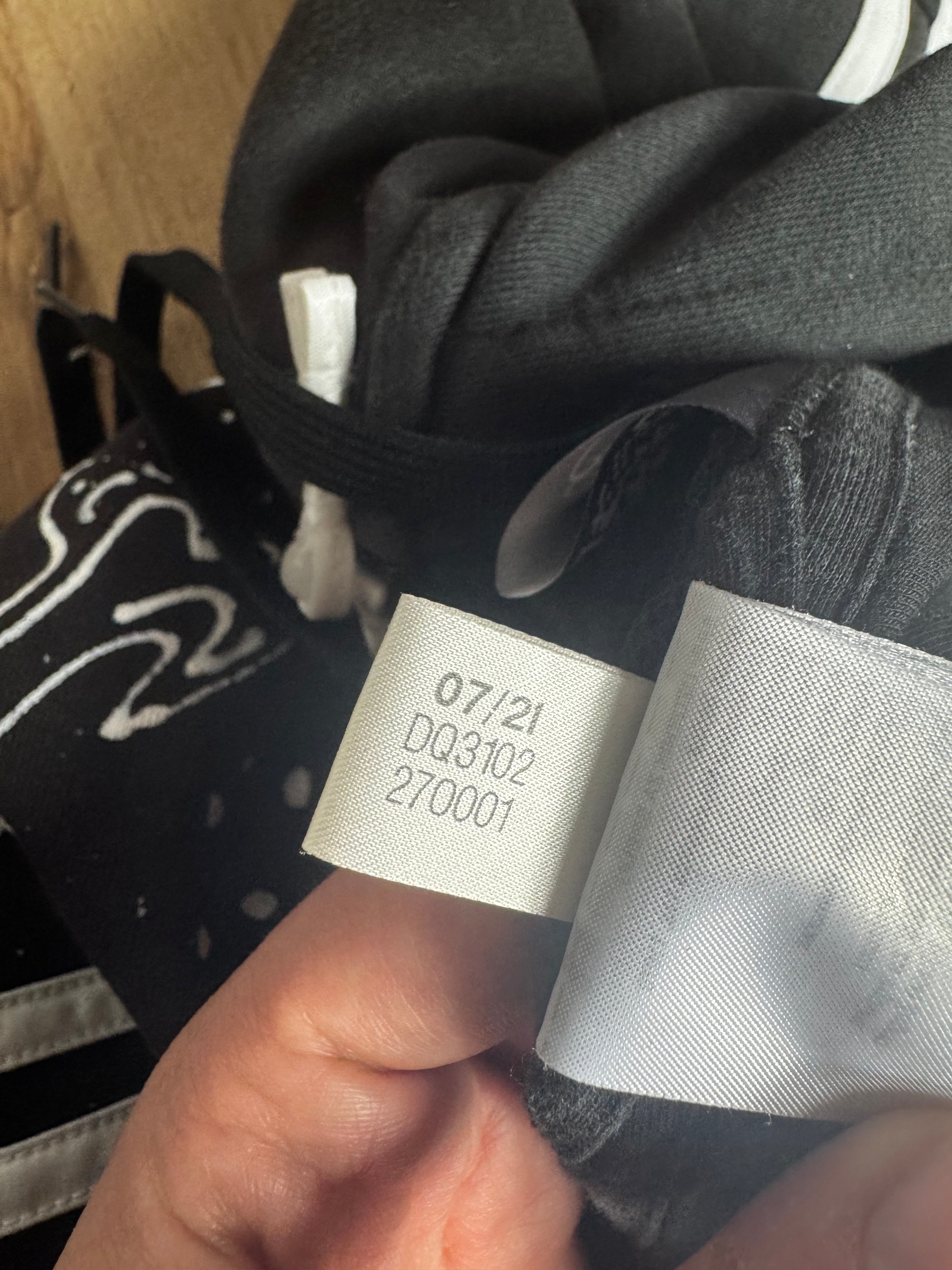 Adidas Custom "Zen Flow" Hoodie – Ręcznie Malowana – XL